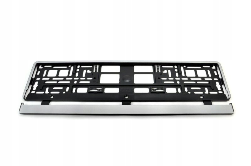 Ramka Tablicy Rejestracyjnej Samochodowa Srebrna