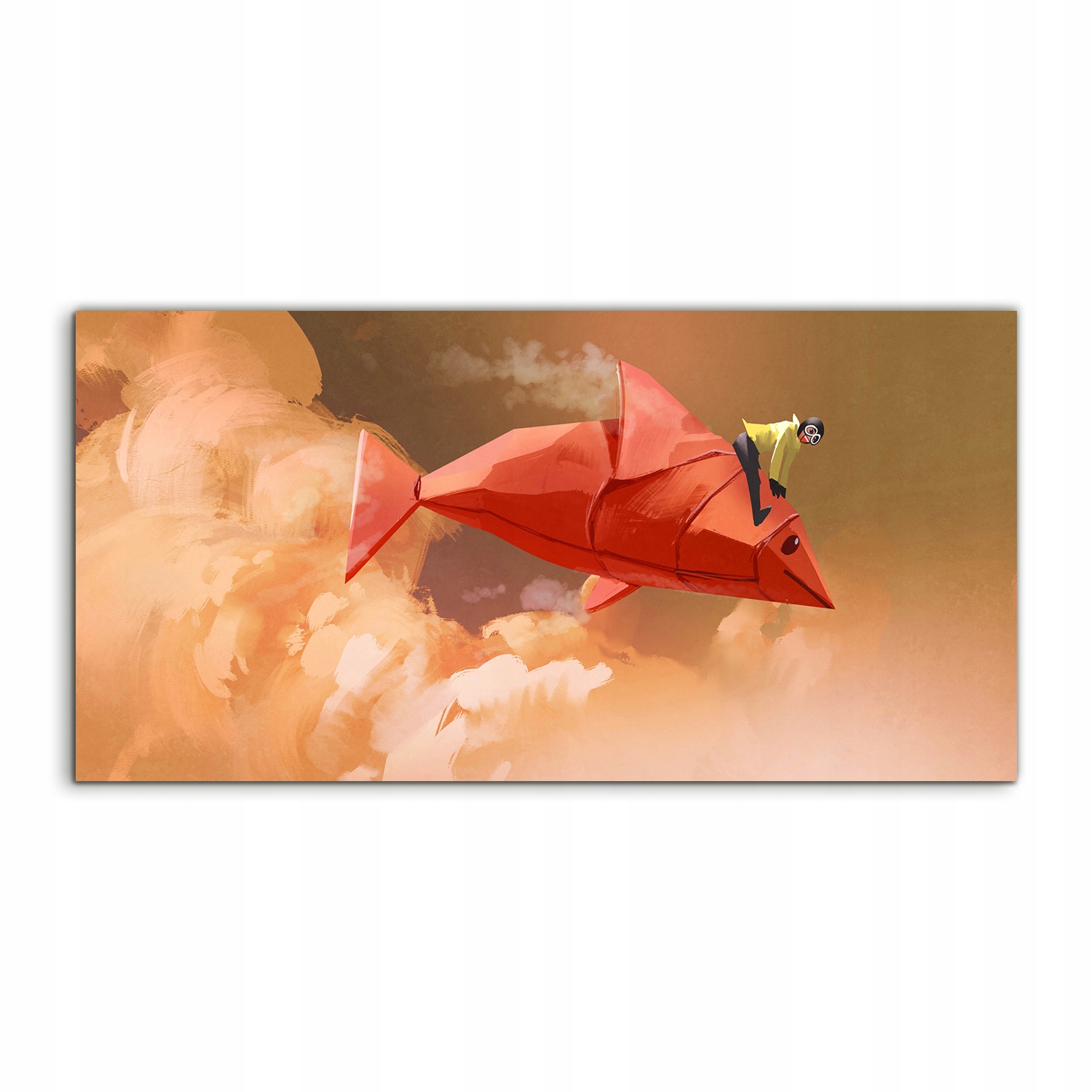 

Obraz akryl 120x60 nowoczesny Origami Papier Ryby
