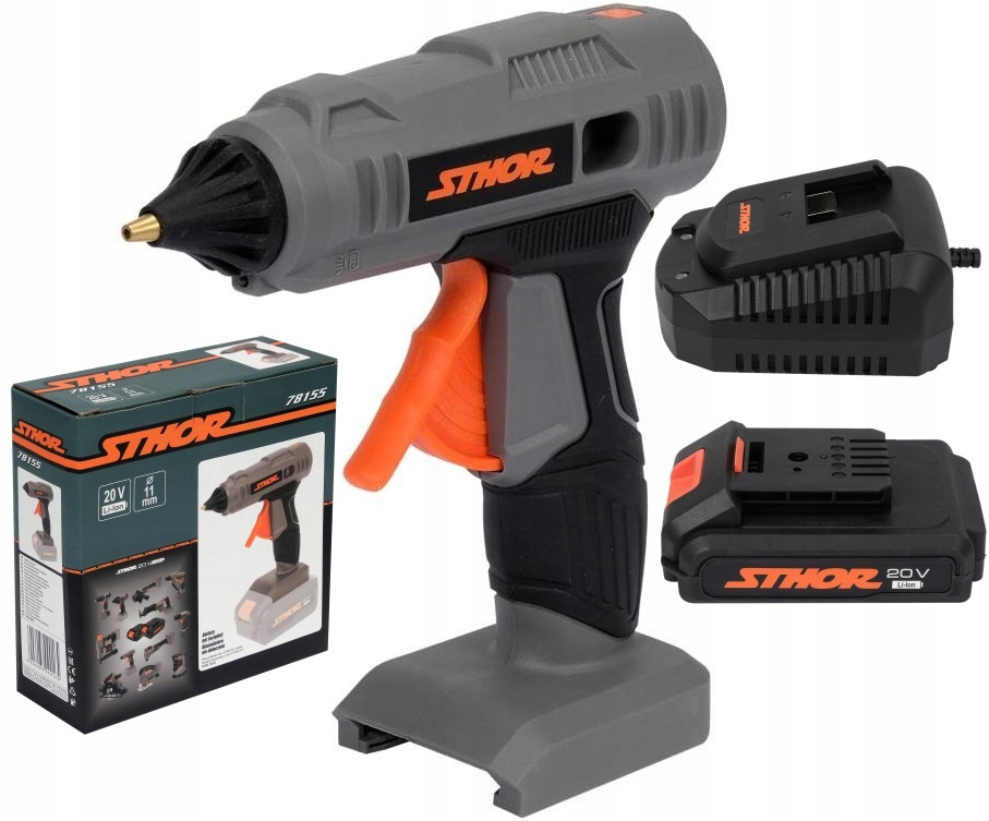 PISTOLET DO KLEJU 11MM AKUMULAT. 20V STHOR +2Ah Marka Sthor