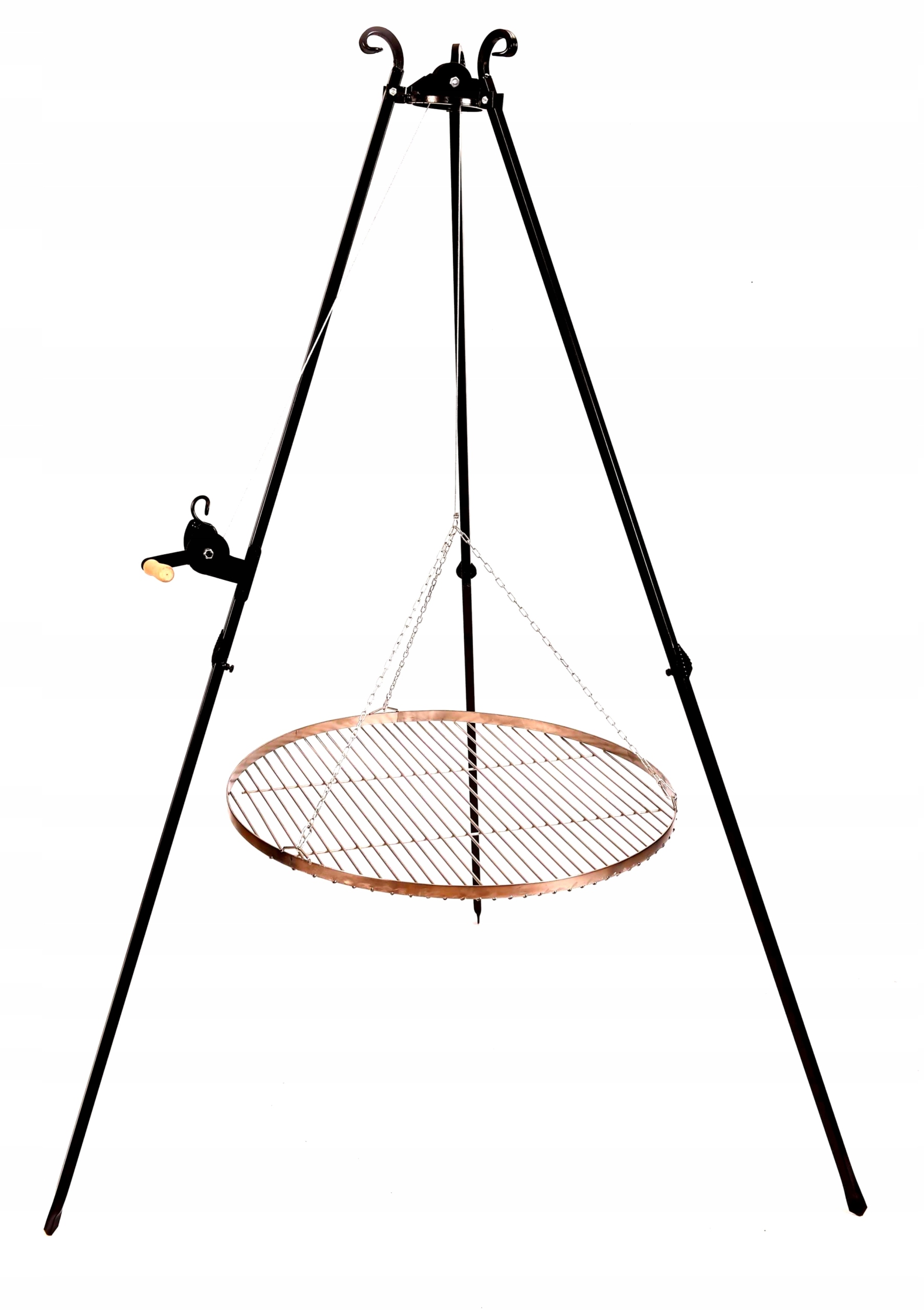 

grill na ognisko ruszt wiszący okrągły 80cm Polski
