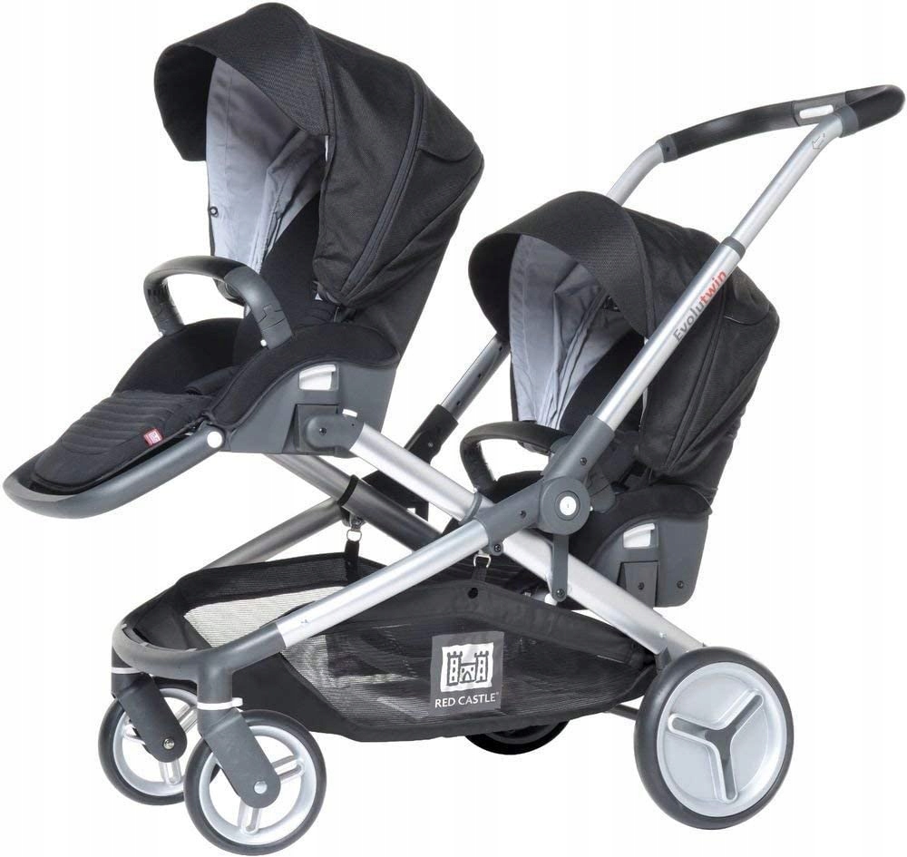 RED CASTLE EVOLUTWIN КОЛЯСКА-БЛИЗНЕЦ BLACK