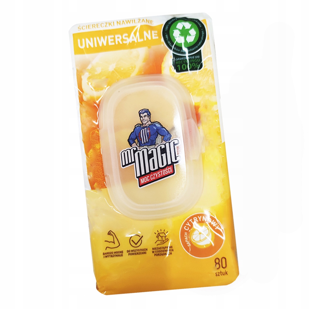 

Ściereczki Nawilżane Uniwersalne Mr Magic 80SZT