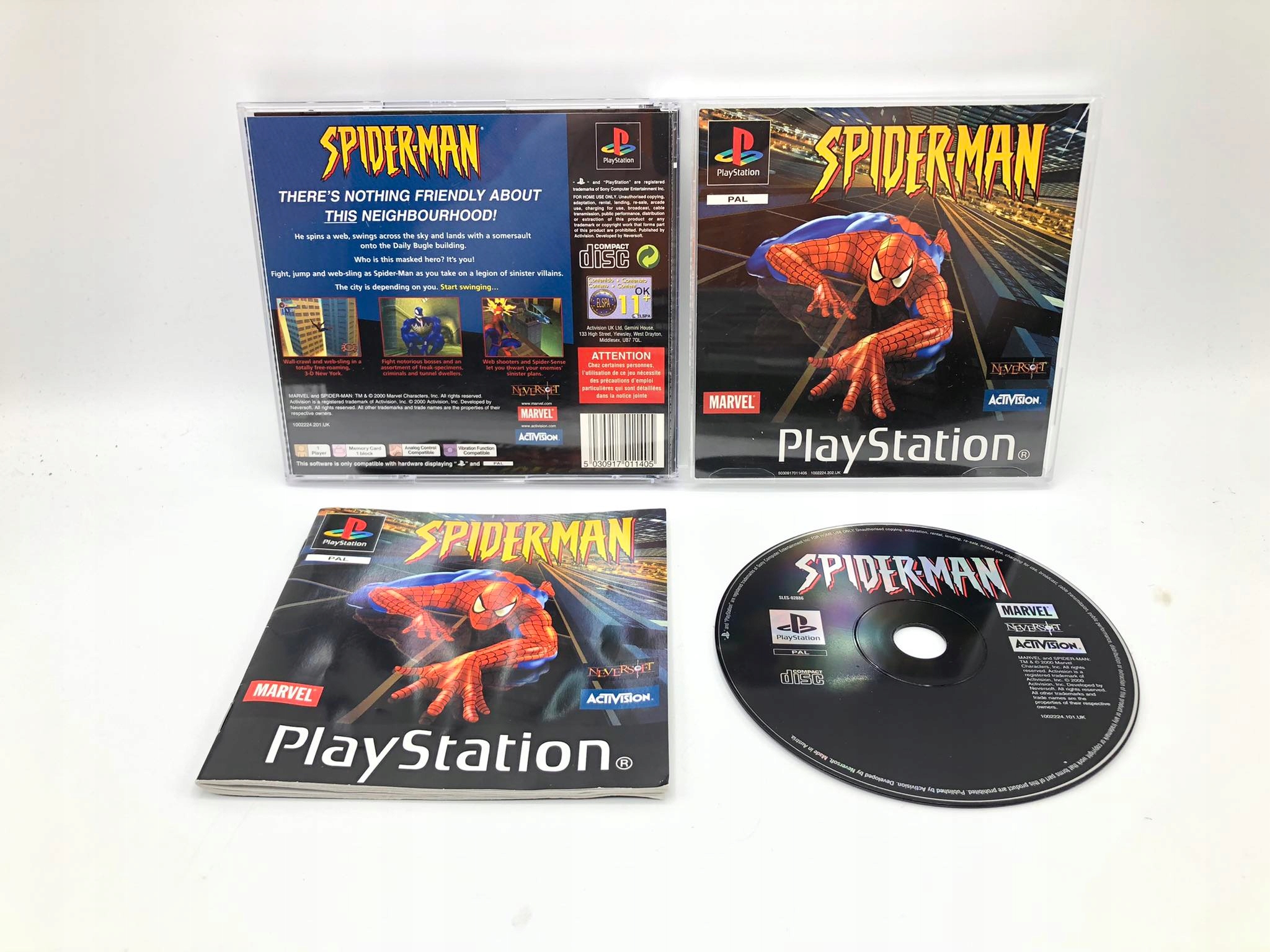 Gra Spider-Man Sony PlayStation (PSX) 3xAnglik
