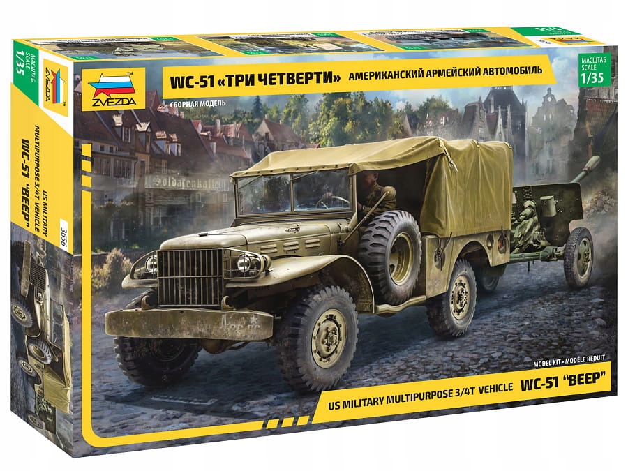 Dodge WC-51 Beep (3/4T) 1:35 Zvezda 3656