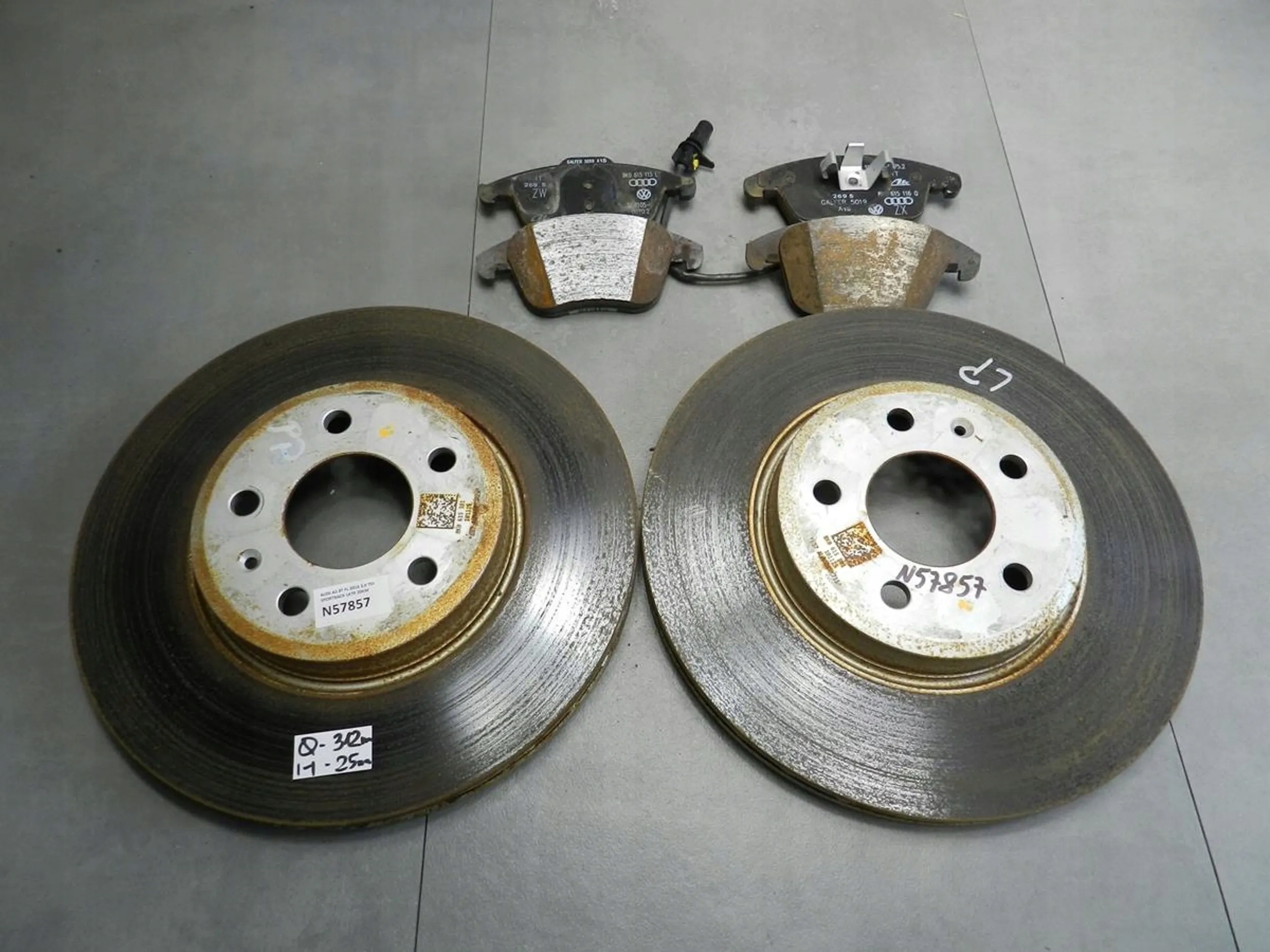 AUDI A5 8T discs plates front 8K0615301