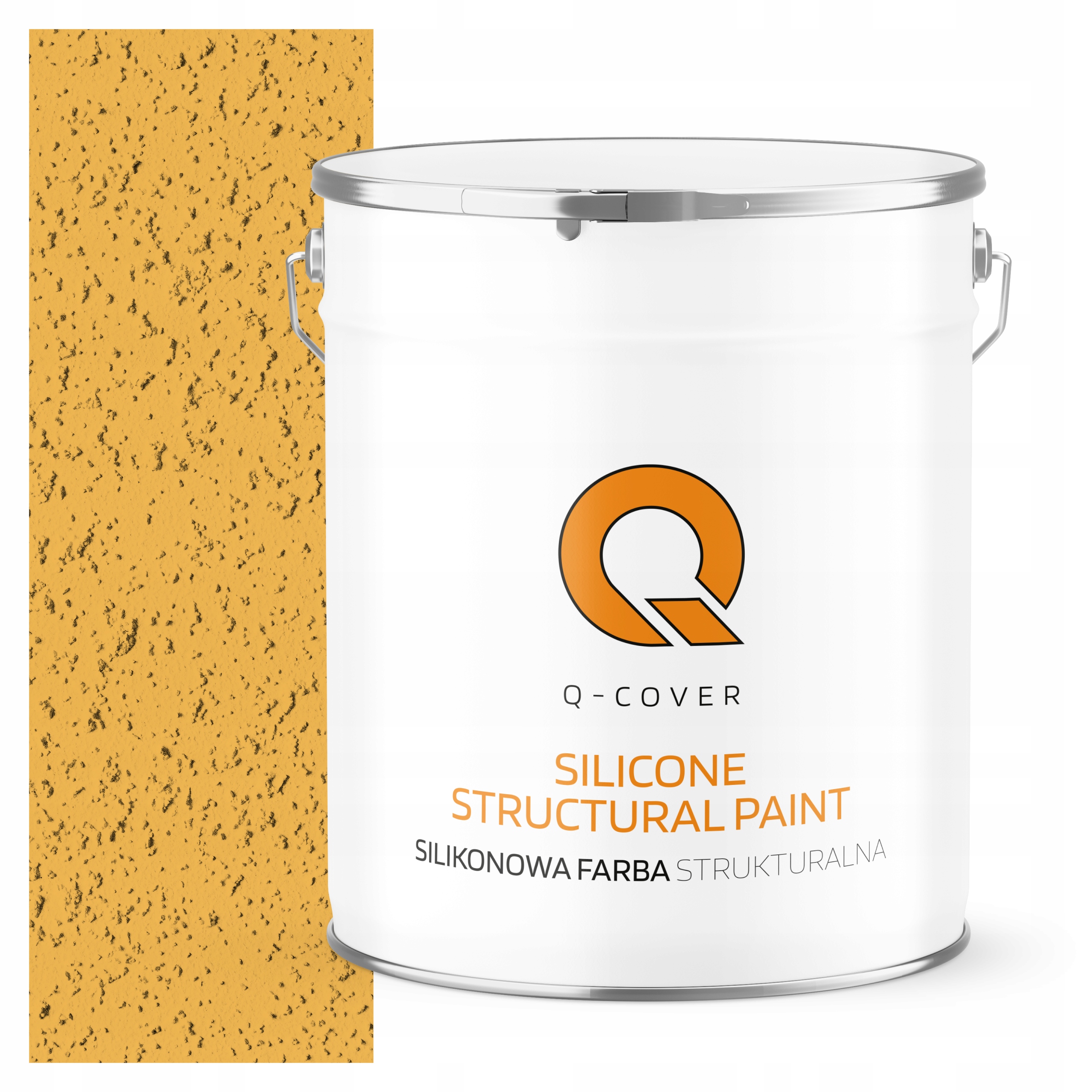 Štruktúrovaná fasádna silikónová fasádna farba 5L Žltá intenzívna F636