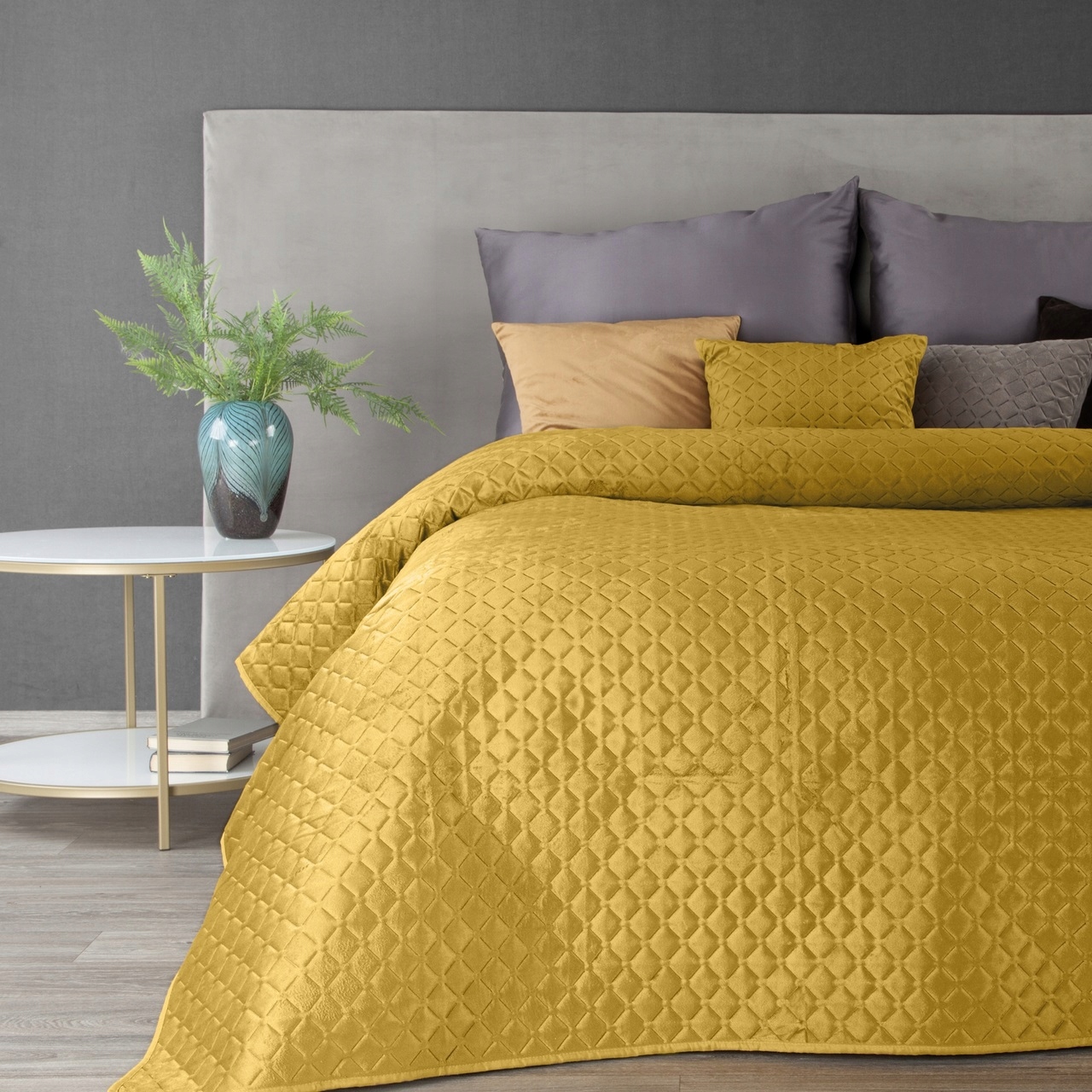 Přehoz Eurofirany 220 cm x 240 hořčice