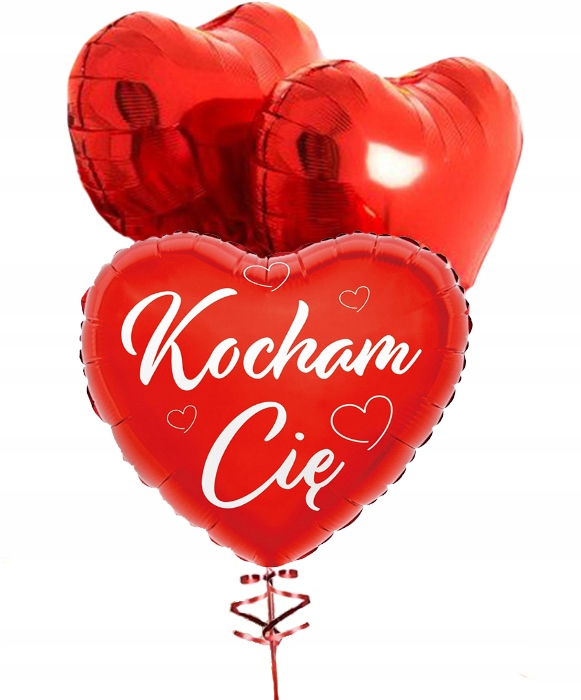 

Balony Foliowe Serce Kocham Cię Walentynki 3szt.