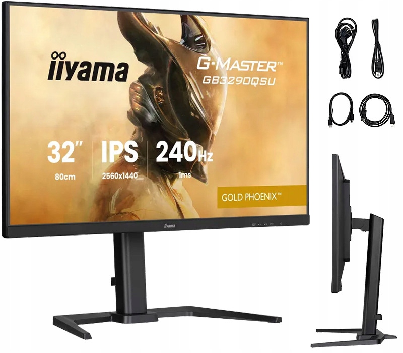 Monitor iiyama Gold Phoenix GB3290QSU-B1 32 Wqhd Ips Led 240Hz 1ms Usb-c