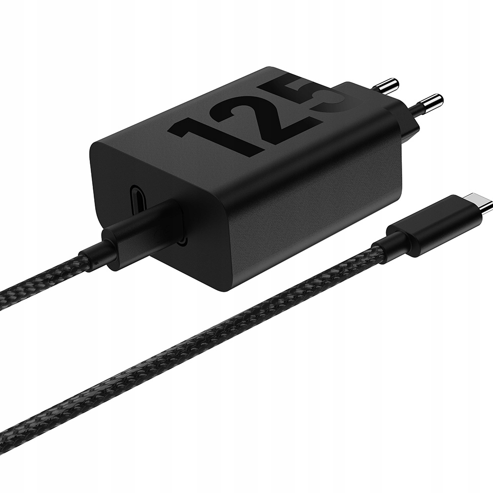 Nabíječka GaN Motorola, rychlé nabíjení 125 W, 6.25 A, 2x Usb-c kompaktní
