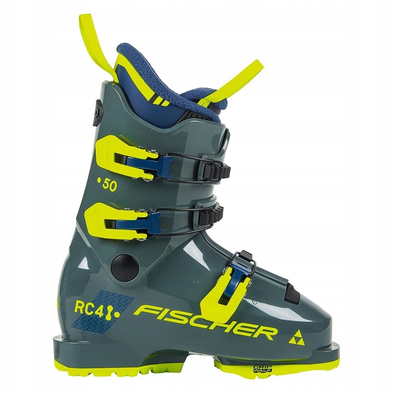 Fischer Buty narciarskie dziecięce RC4 50 Jr rhino grey lime 195 mm