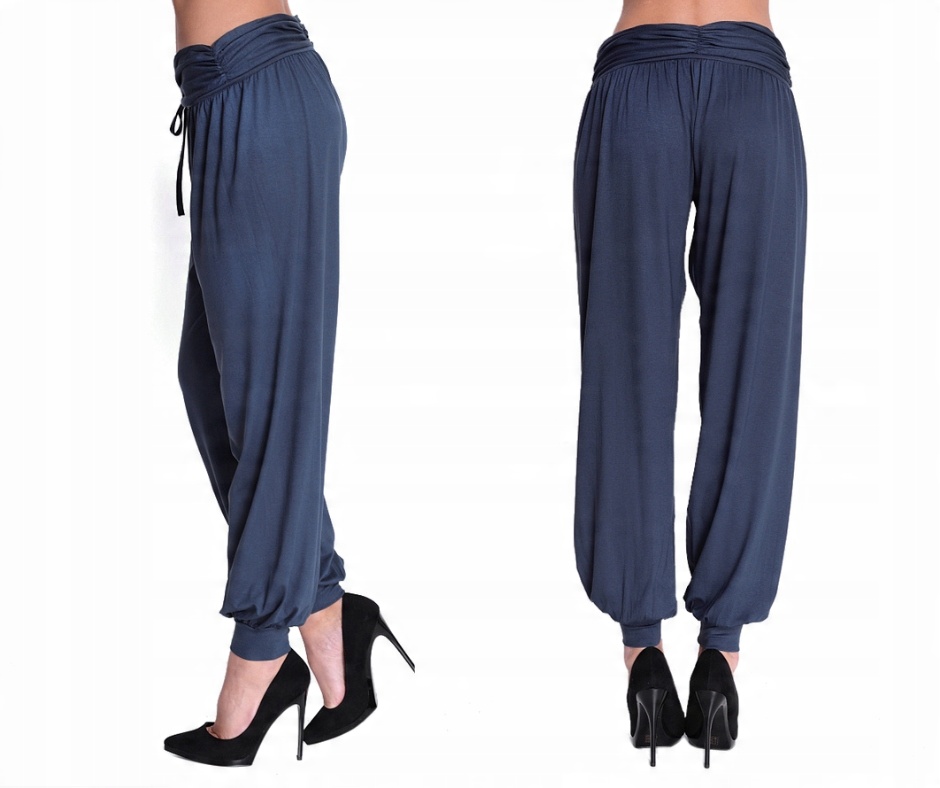 

Spodnie alladynki wiązane luźne casual lato L/XL