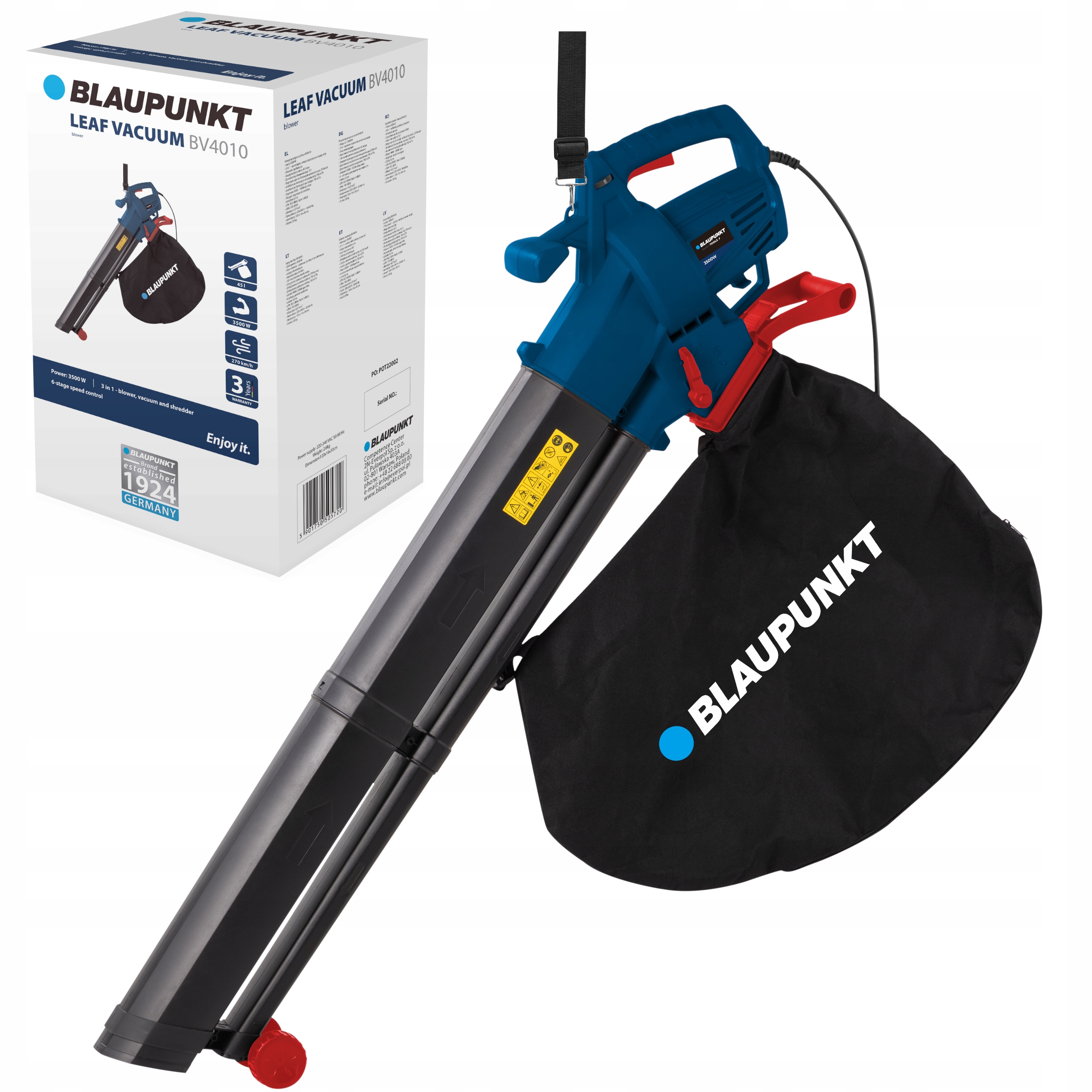 

Elektryczny Odkurzacz Do Liści Blaupunkt 3500W 3w1
