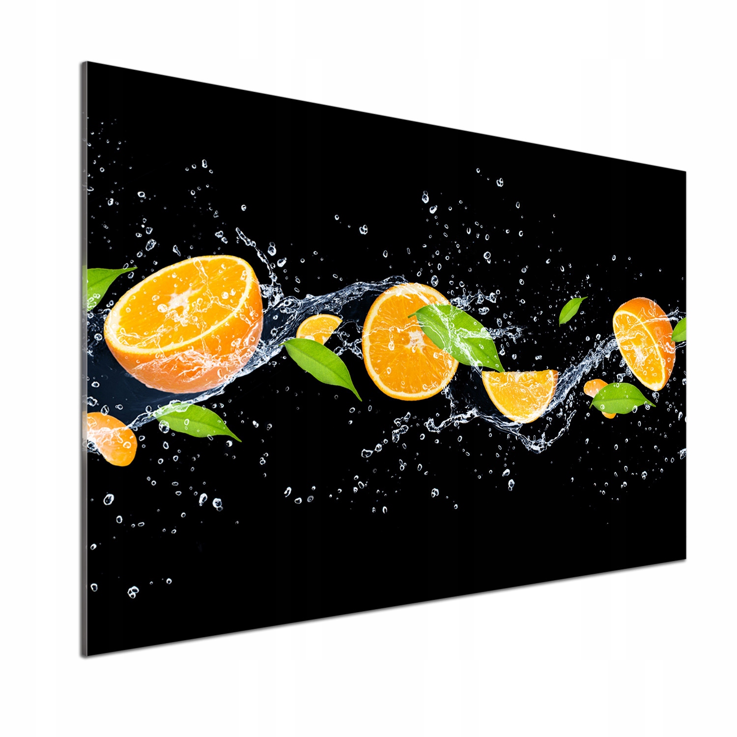 Panel do kuchyne Pomaranče a voda 100 x 70 cm Lepidlo
