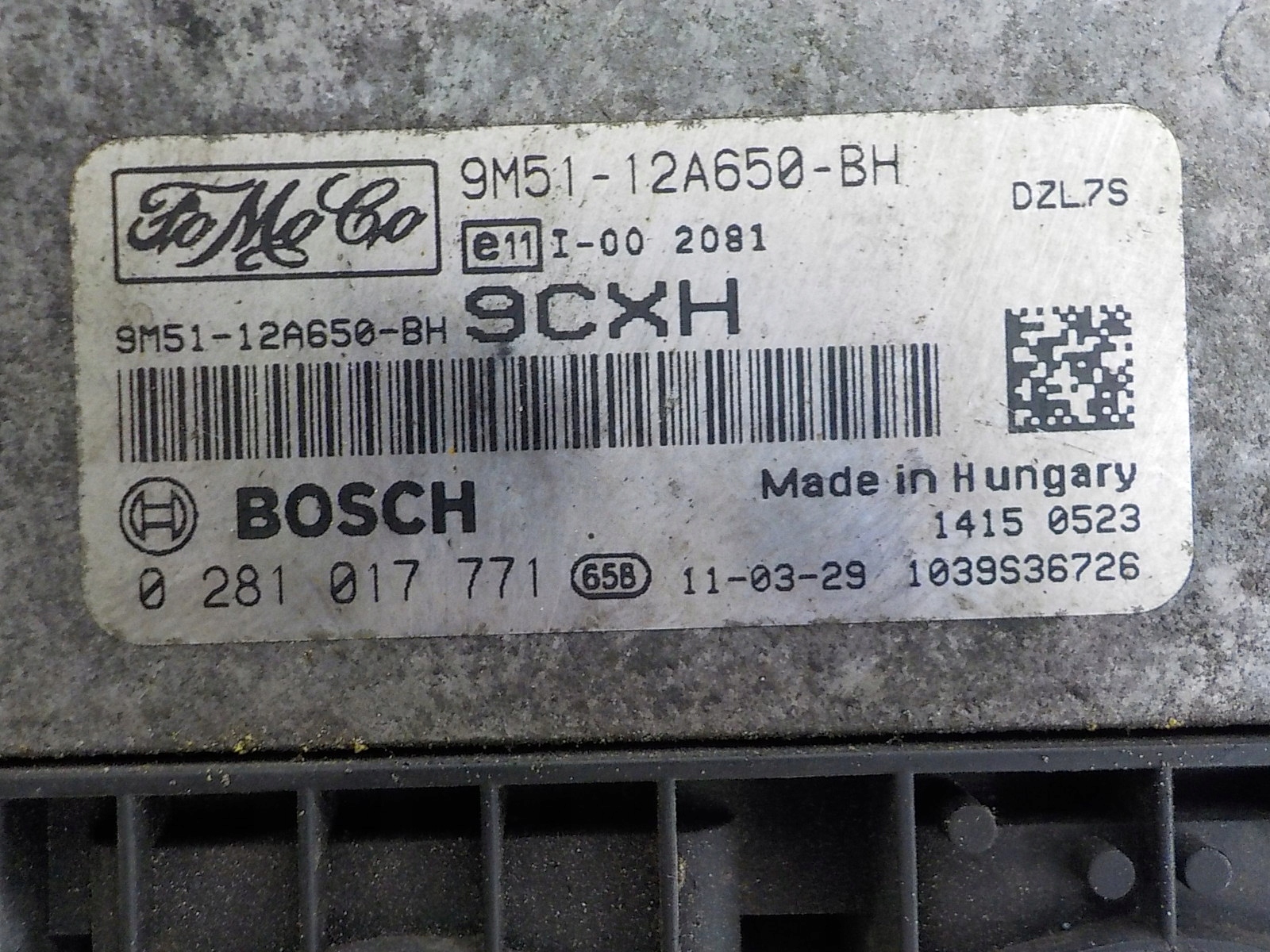 FORD Computer Bedienteil 9M51-12A650-BH 0281017771 9CXH