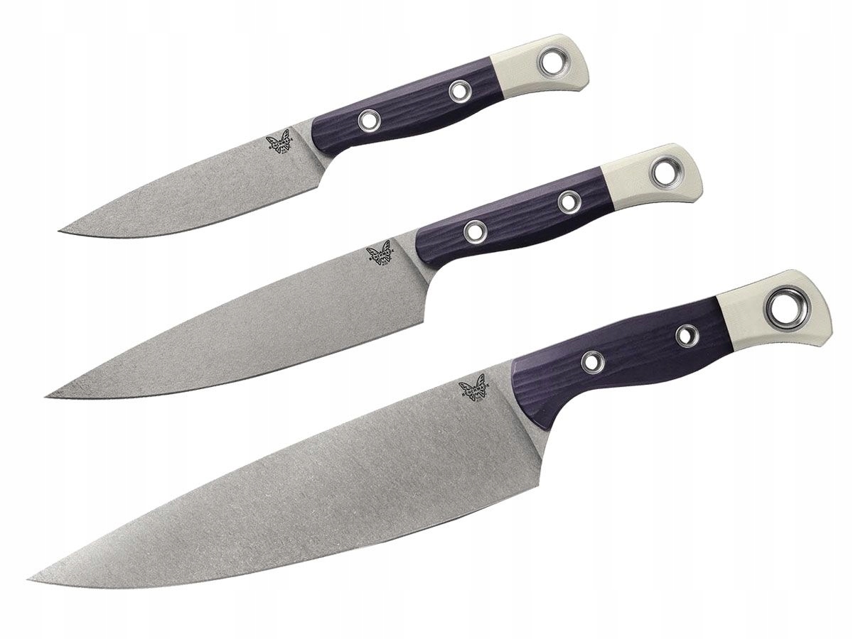 Sada 3 kuchynských nožov Benchmade Chef Set 4000-03 Richlite Blue Canyon