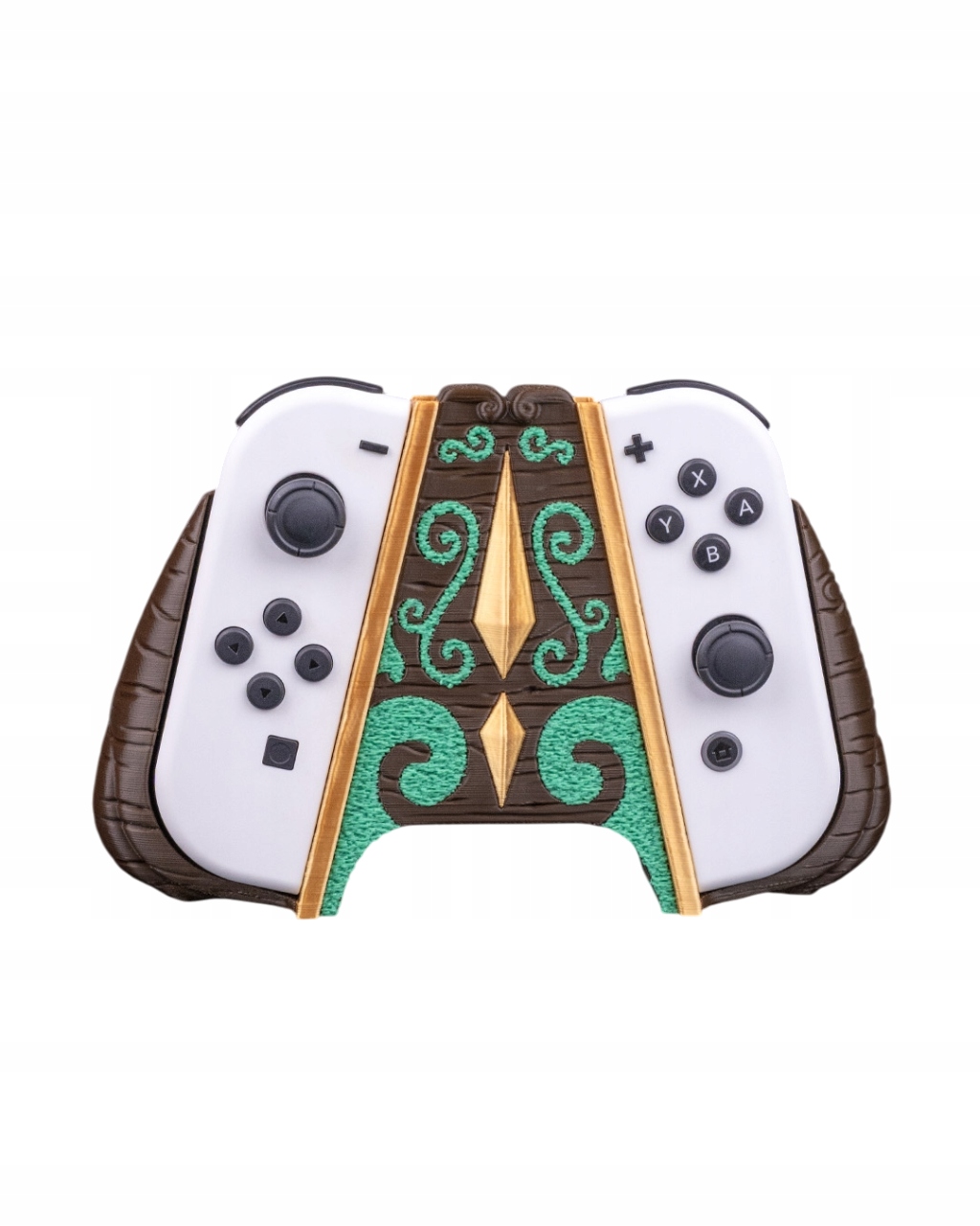 Podwójny Uchwyt Leśna Kora z Pnączem na 2 Kontrolery Joy-Con (do Stojaka Om