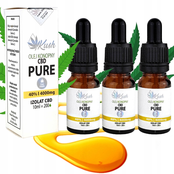 

Olejek Konopny Kush Cbd Pure 40% 12000 mg 3x10ml