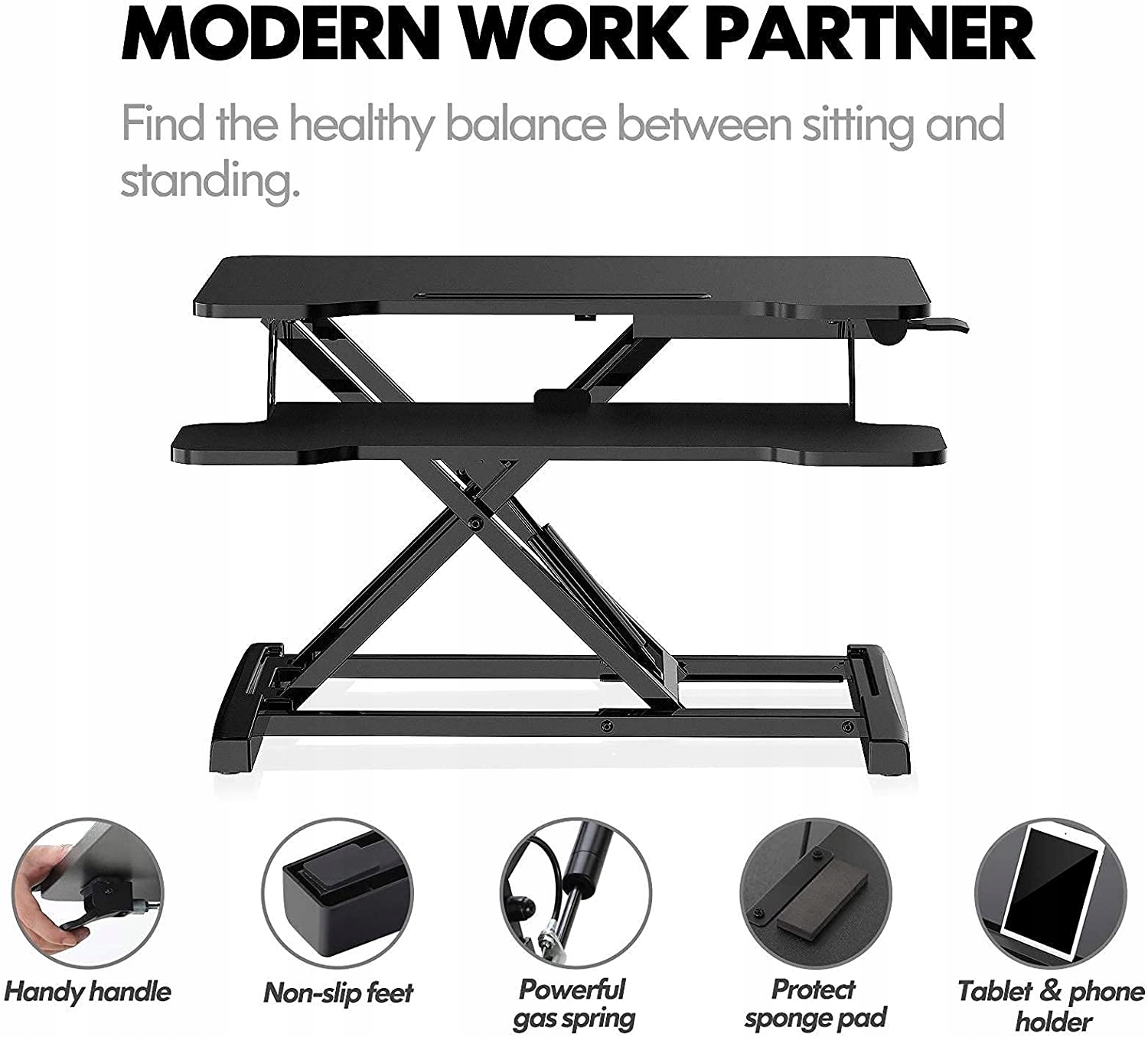 STOLIK POD LAPTOPA ROZKŁADANY 2 POZIOMY CZARNY 64C Kod producenta fitu