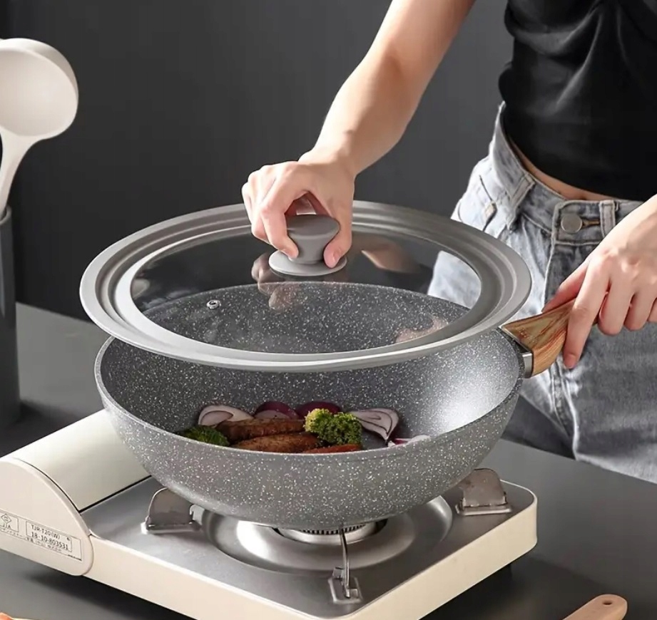 UNIWERSALNA POKRYWKA DO GARNKA pokrywa patelni 28/30/32cm silikonowa Marka Net-Pol