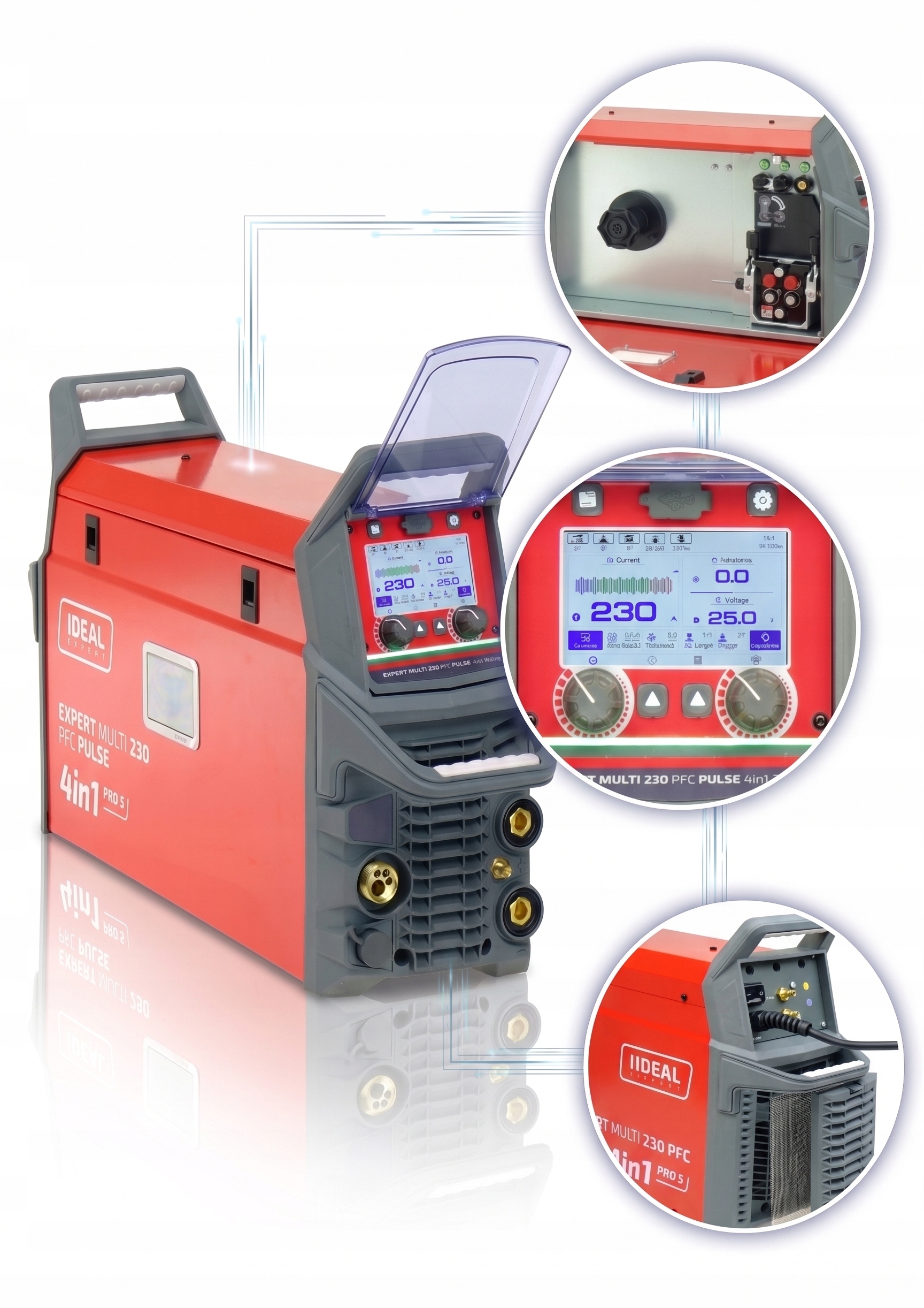 Spawarka Migomat Półautomat Mig Mag Mma Tig 230 V 230A Wielofunkcyjna Ideal