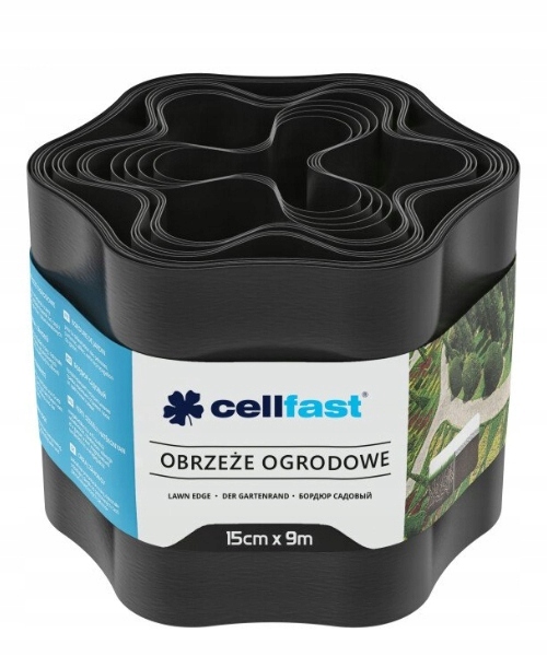 

Cellfast Obrzeże Ogrodnicze Czarne 15x9m
