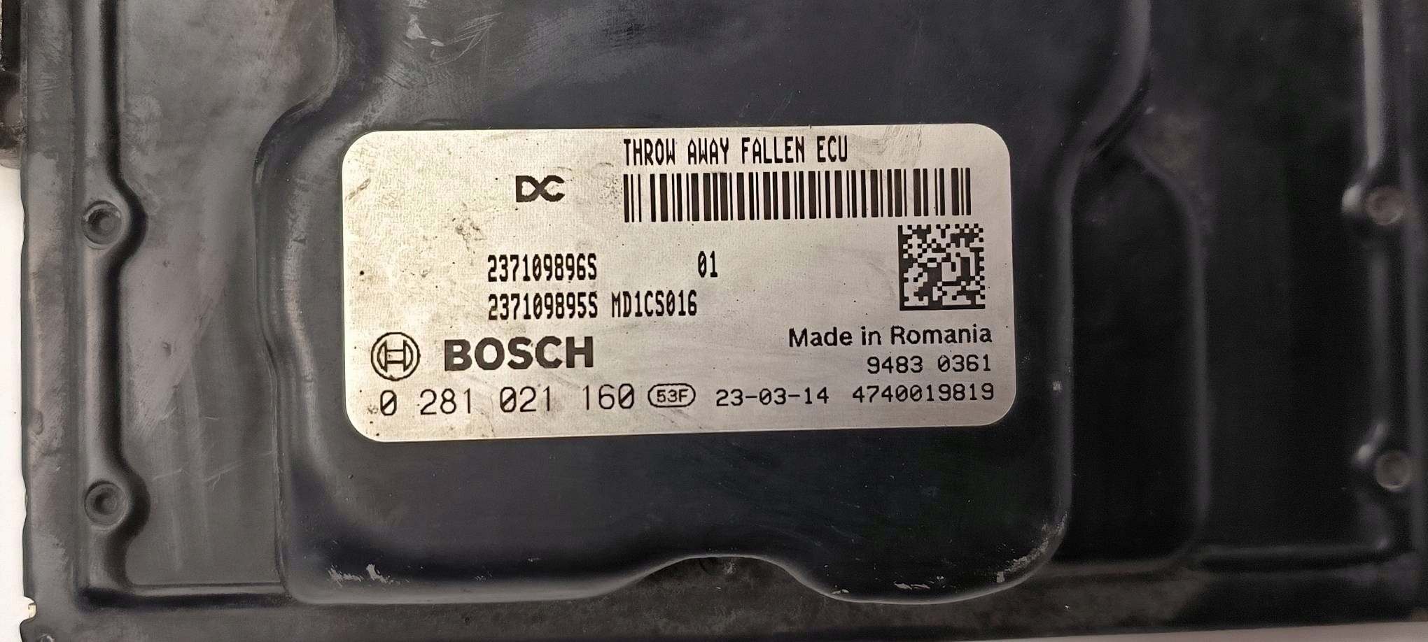computer Motore ECU 237109896S 2.0 DCI RENAULT TRAFIC III LIFT