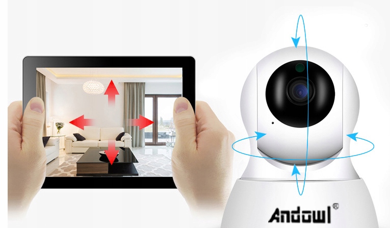 Cloud Storage Inteligentna kamera Obrotowa 720p Marka inna