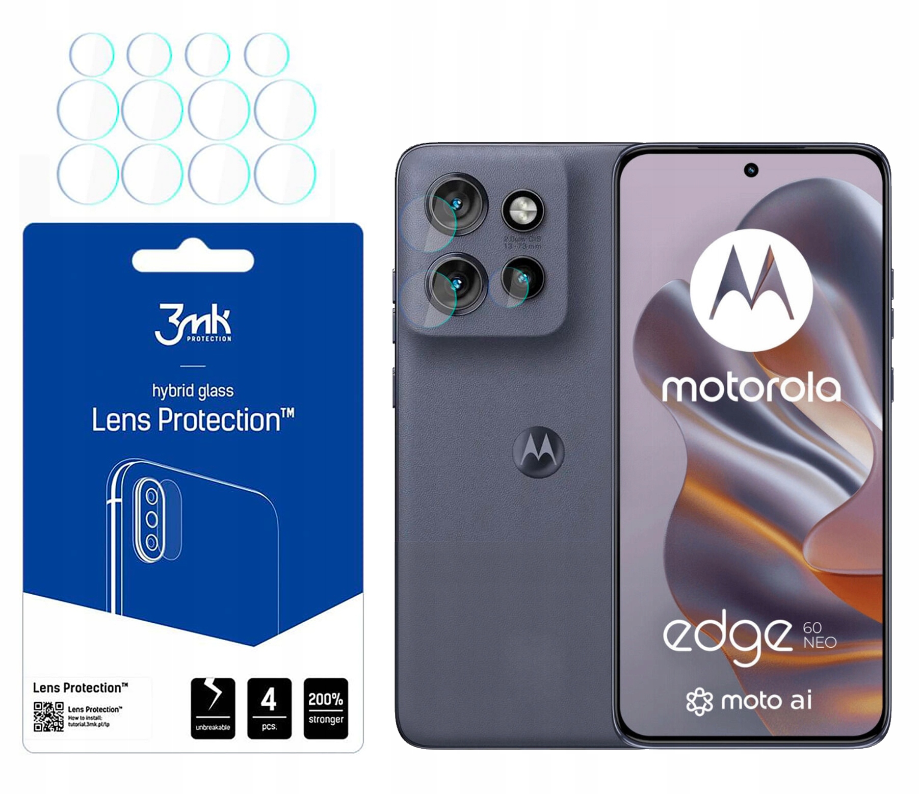 Sklo na objektív 3MK Lens pre Motorola Edge 60 Neo 5G