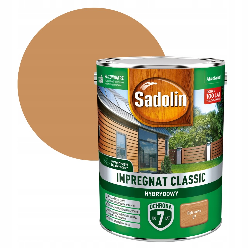 Sadolin Classic Impregnát na dřevo 4,5L Dub Světlý