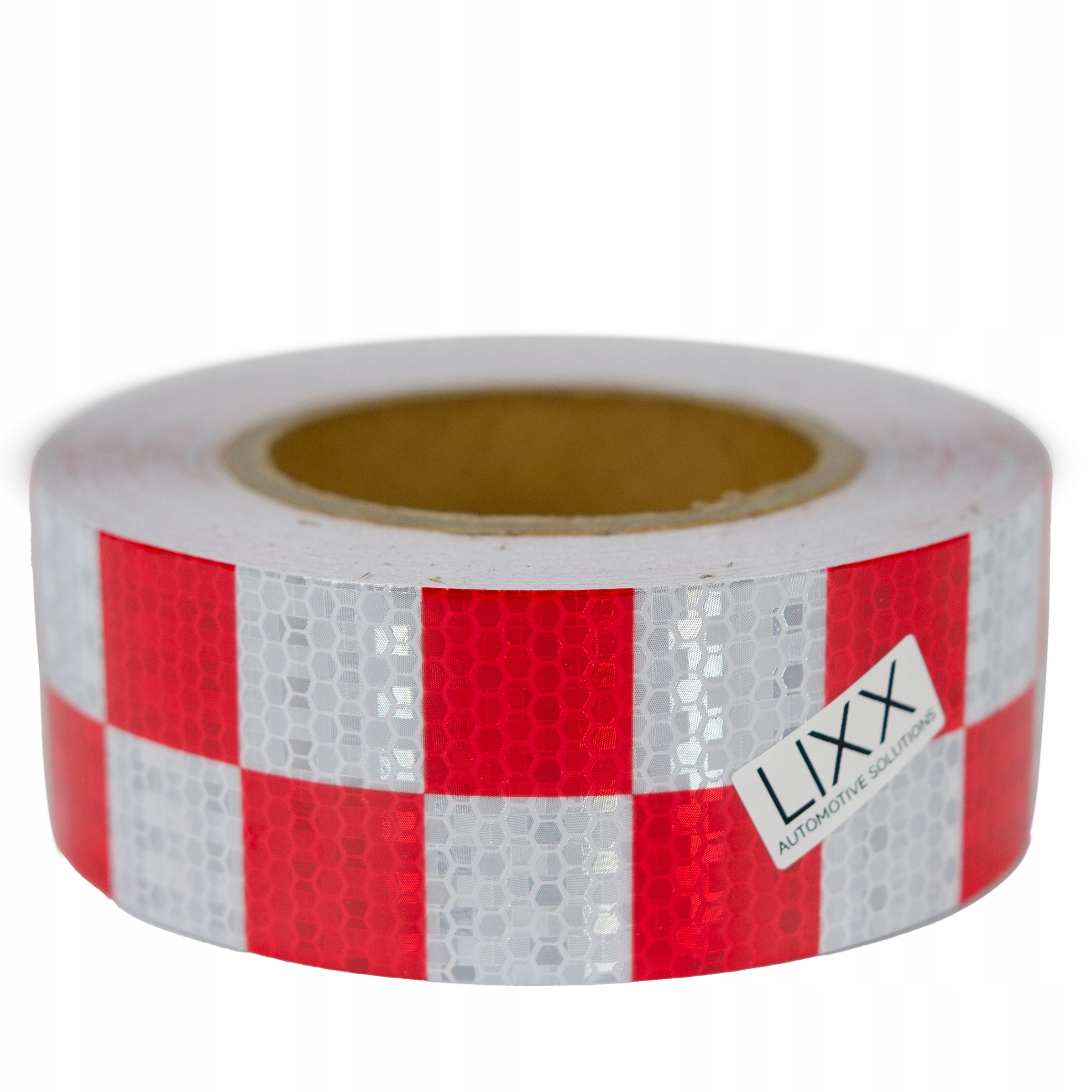 TAŚMA ODBLASKOWA SAMOPRZYLEPNA rolka 25 metrów 25M x 5CM SZACHOWNICA BIAŁA