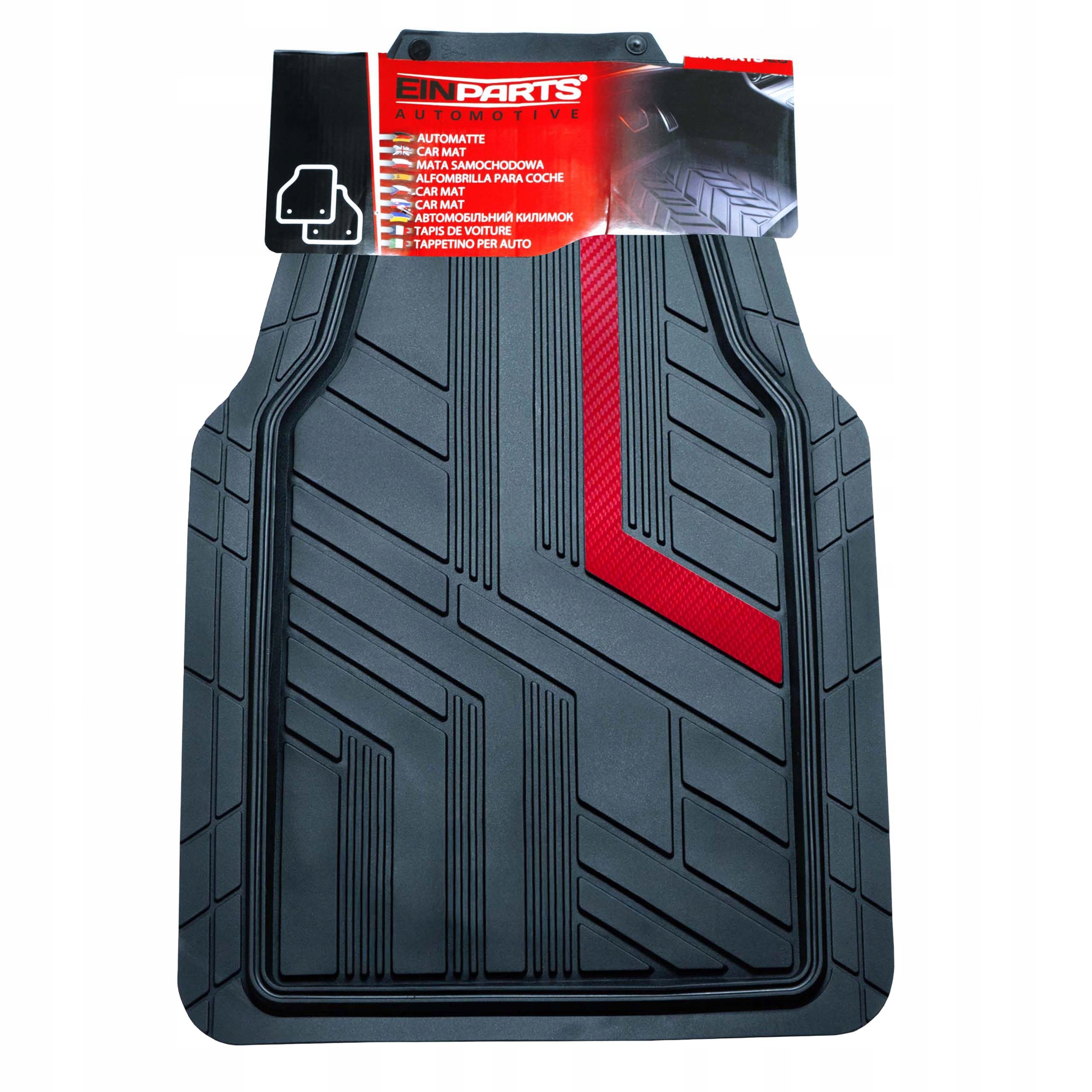 Dywaniki Gumowe Samochodowe Uniwersalne Antypoślizgowe 2 Sztuki