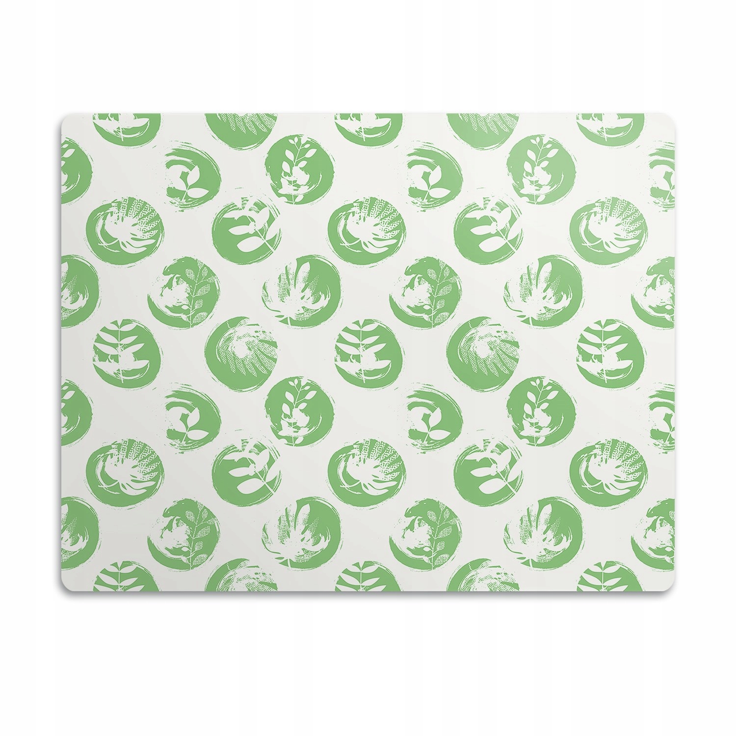 Levně Podložka pod misku pro psa Tečkované rostliny 90x60 cm