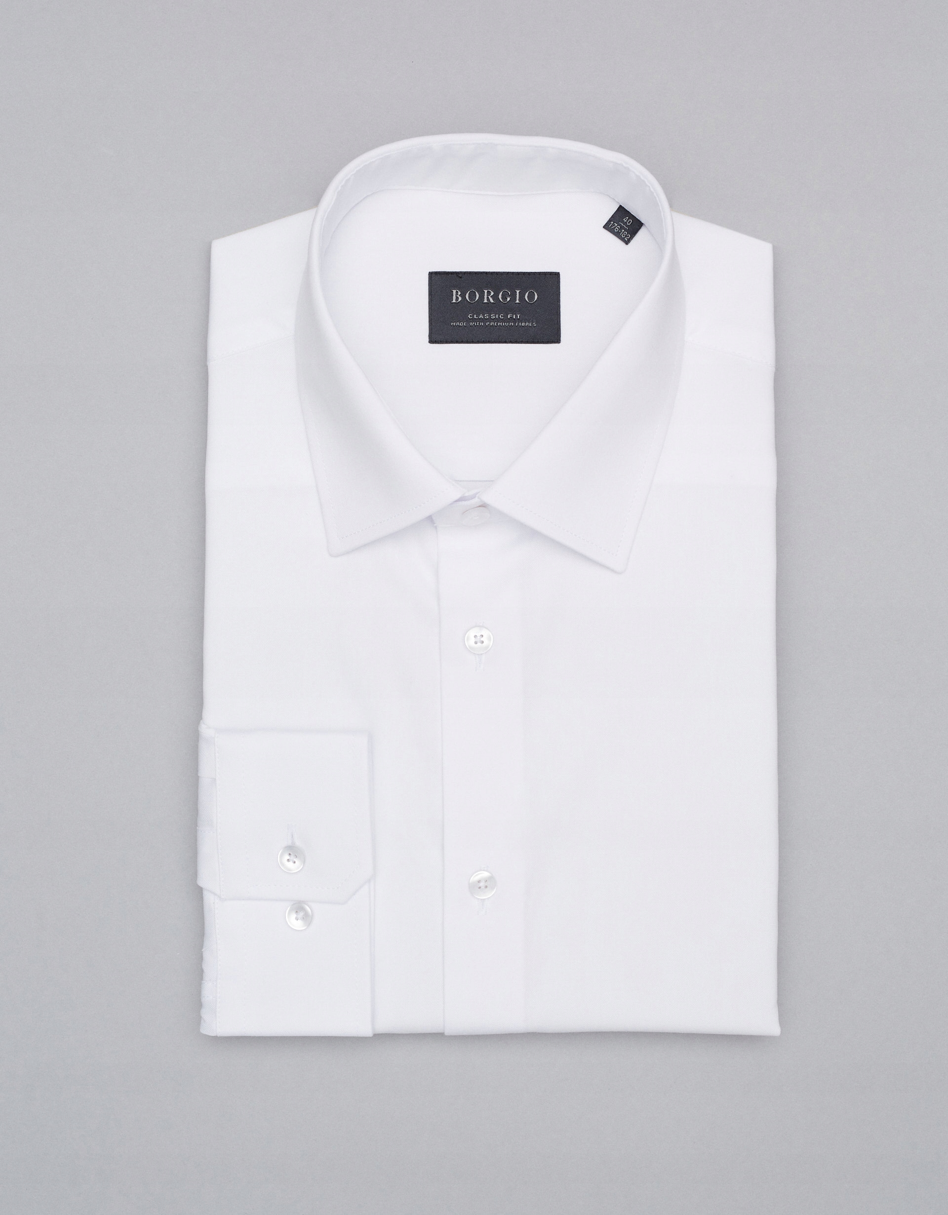 

Koszula męska 00309 biała classic fit 176/182 48