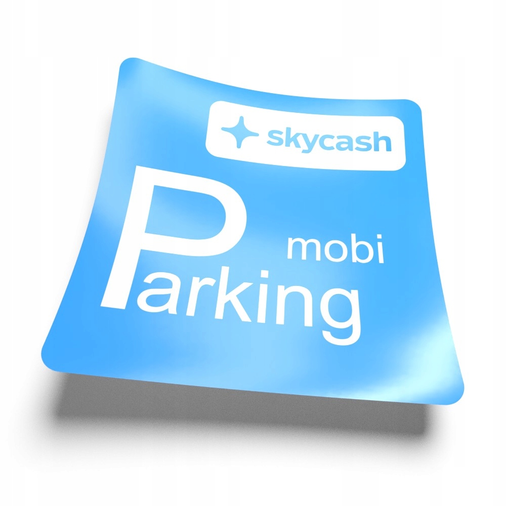 

Naklejka parkingowa Mobi Parking skycash szybę 5cm