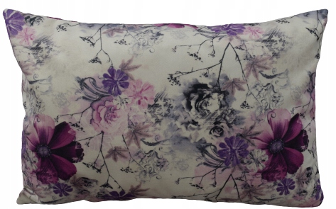 

Poszewka Ozdobna 60x40 Beauty welur kwiaty