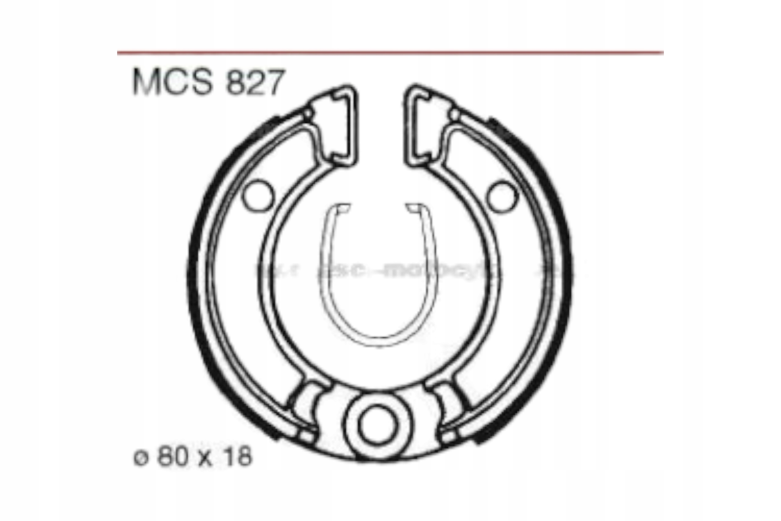 Zestaw szczęk hamulcowych TRW MCS827