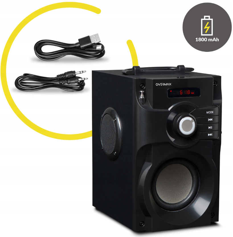 BEZPRZEWODOWY GŁOŚNIK BLUETOOTH PRZENOŚNY Soundbeat 2.0 USB SD AUX RADIO Stan opakowania oryginalne