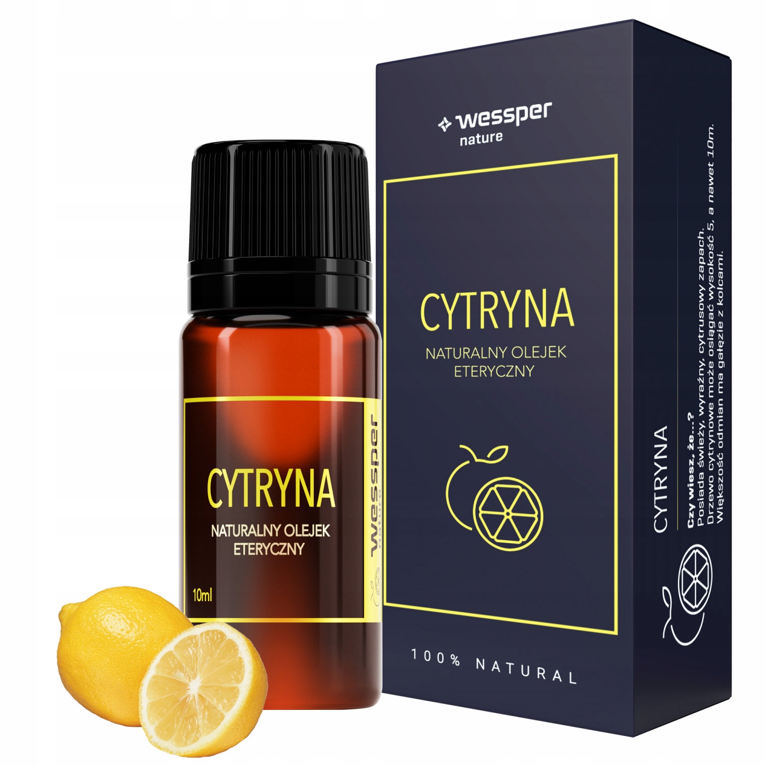 

Naturalny Olejek Eteryczny Cytryna Intensywny 10ML