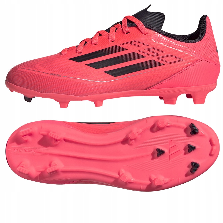 Adidas F50 League Jr Fg/mg (37 1/3) Boty Lanky Unisex Jr Červená