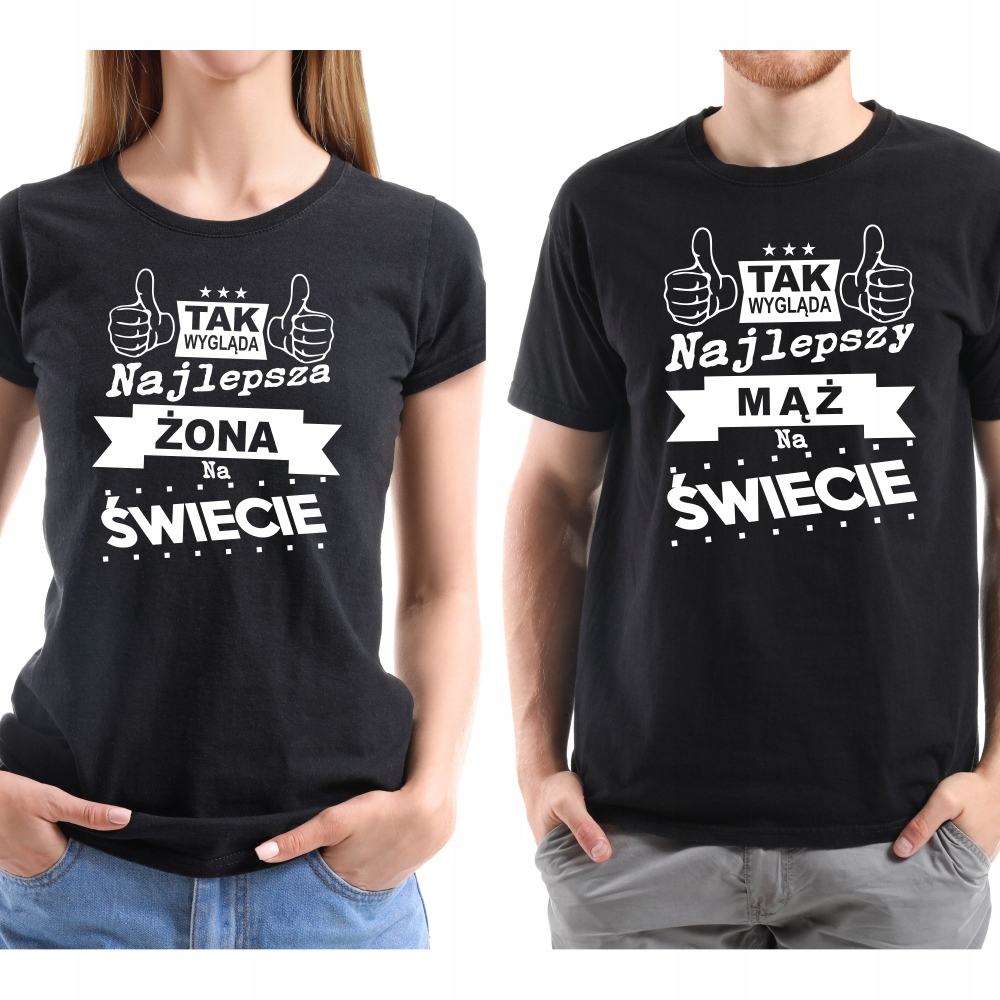 

Zestaw Mąż Żona Walentyki Koszulki T-shirt