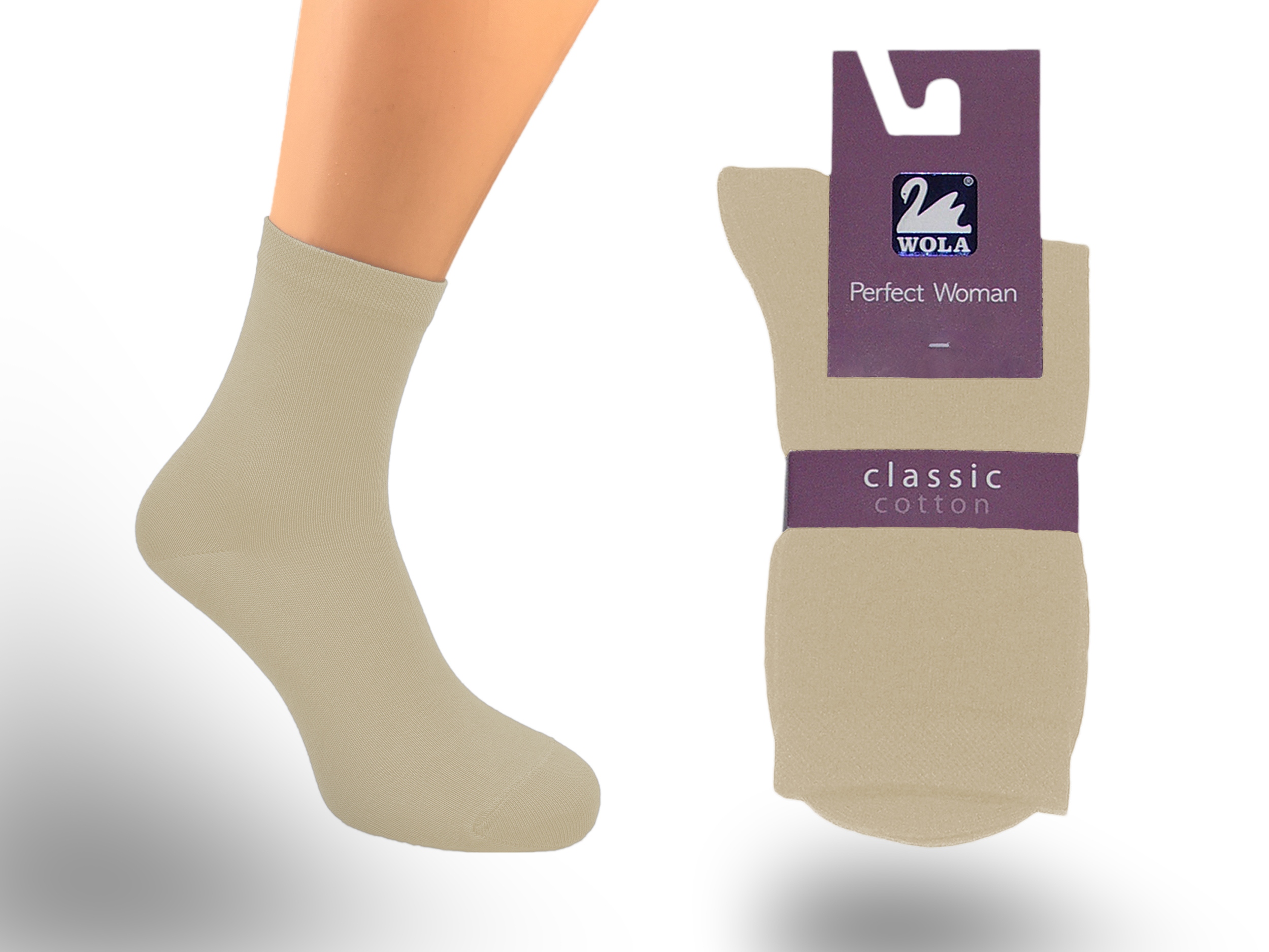 

Wola skarpetki damskie Classic, Beige E21, 36-38