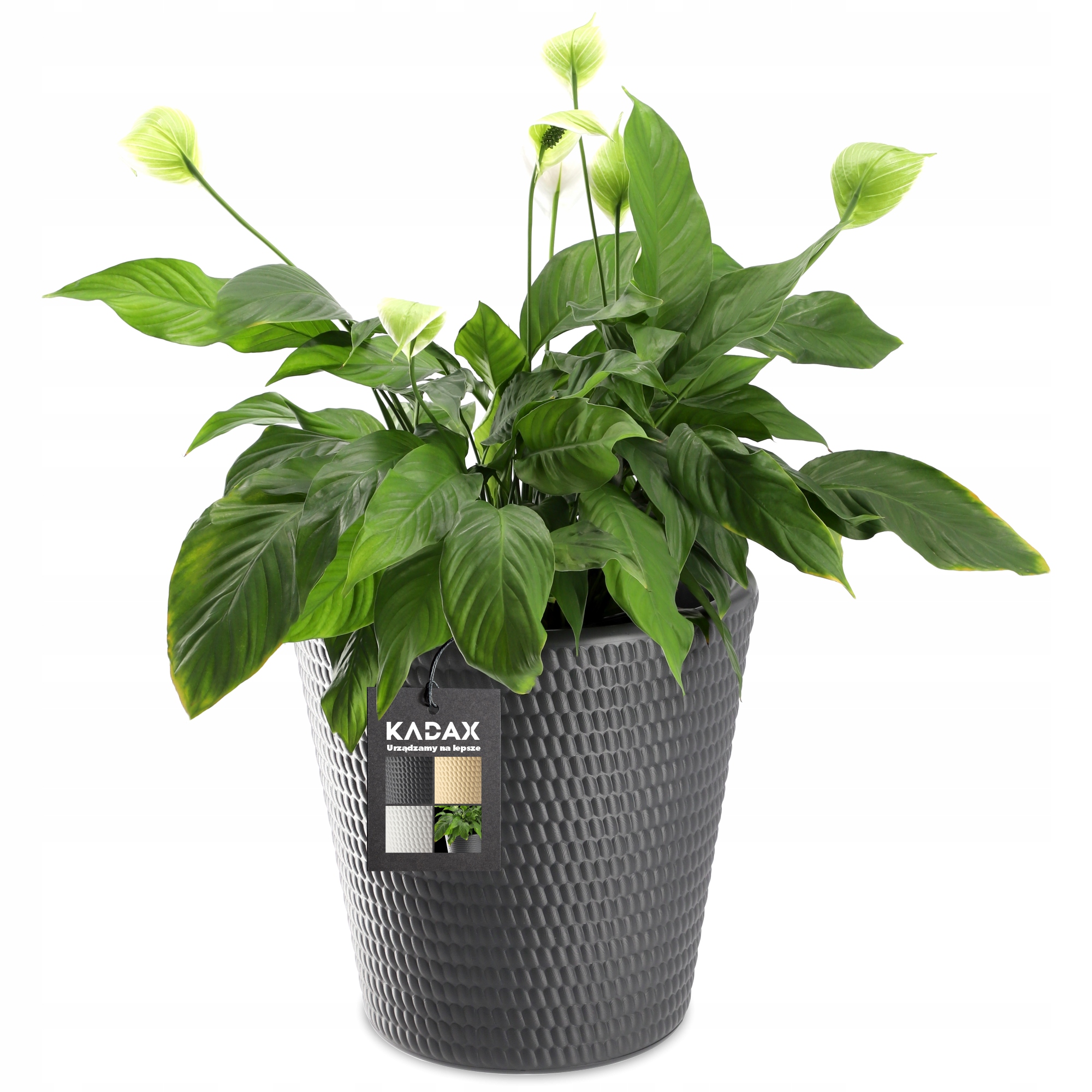 

Donica Doniczka Osłonka Na Kwiaty Antracyt 30 cm