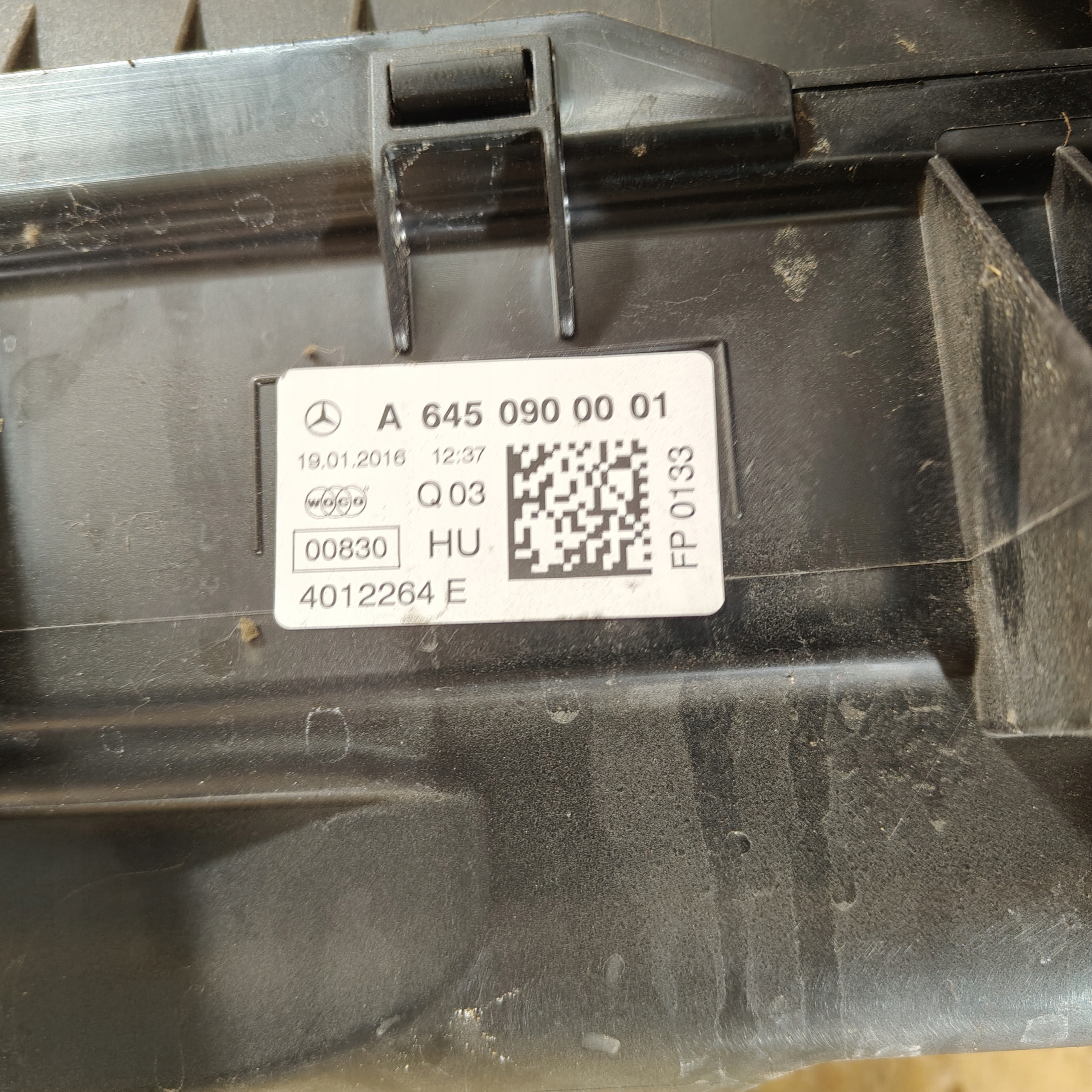 Gehäuse filter luft MERCEDES CLA A6450900001