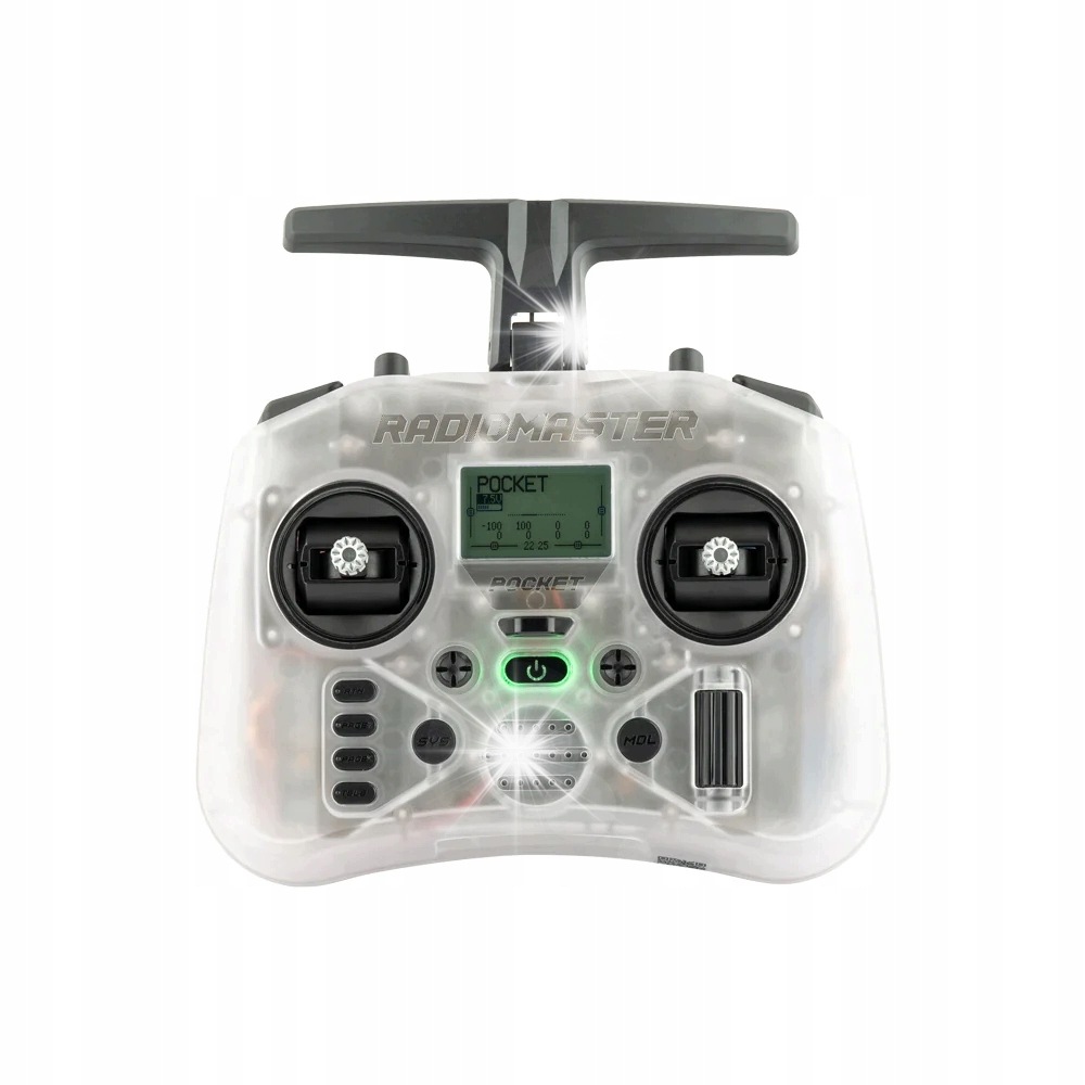 Rc vysílačka RadioMaster Pocket Elrs Transparent flasher antény
