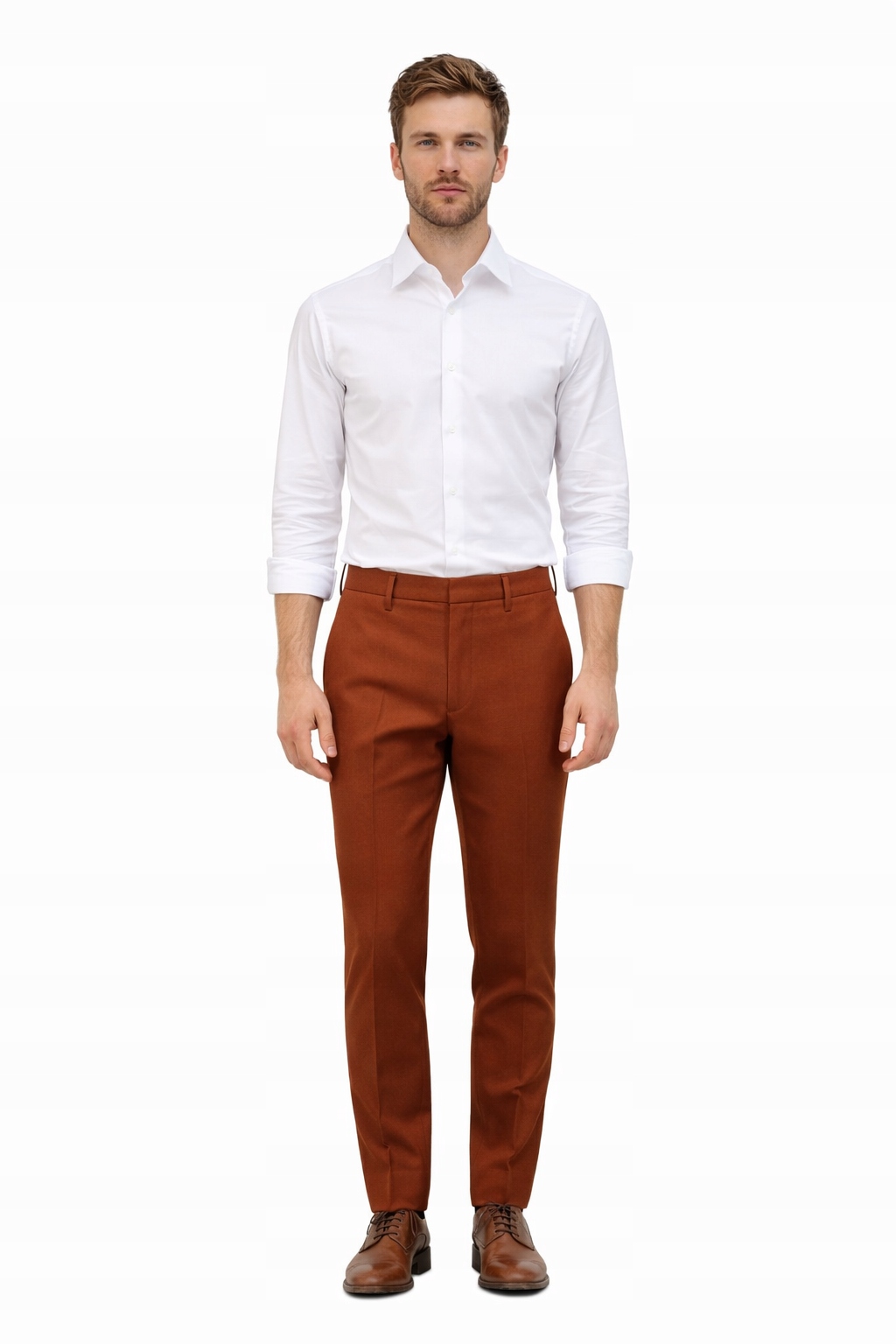 Tiger Of Sweden – Elegantní Jednoduché Kalhoty V Hnědé Barvě 50 I4B