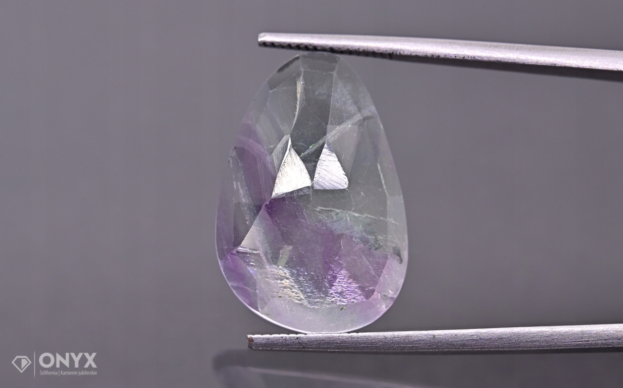 Fluorit fazetovaná nepravidelná růžice 20,5x14 mm