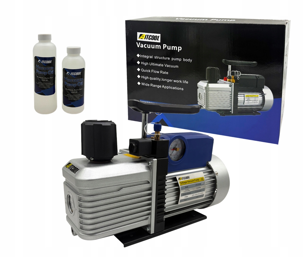 Vákuová pumpa na klimatizáciu Aitcool VP2200M-SG283L/min s manometrom