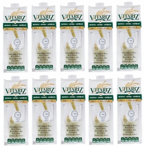 10x 1l Alinor Vitariz Napój ryżowy Bio bez glutenu Zgrzewka