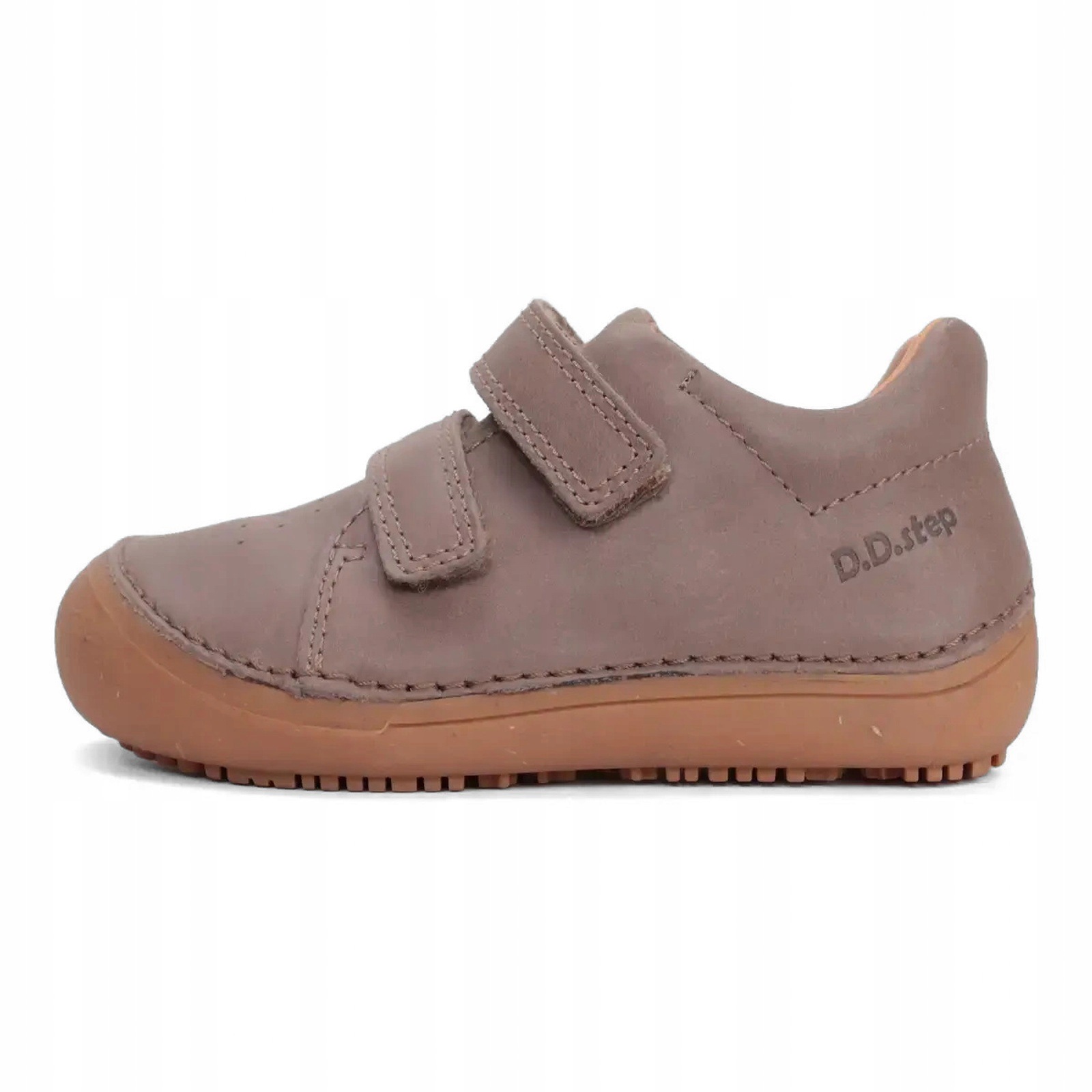 Półbuty barefoot skórzane dziecięce na rzepy DD Step S063 Chocolate 25